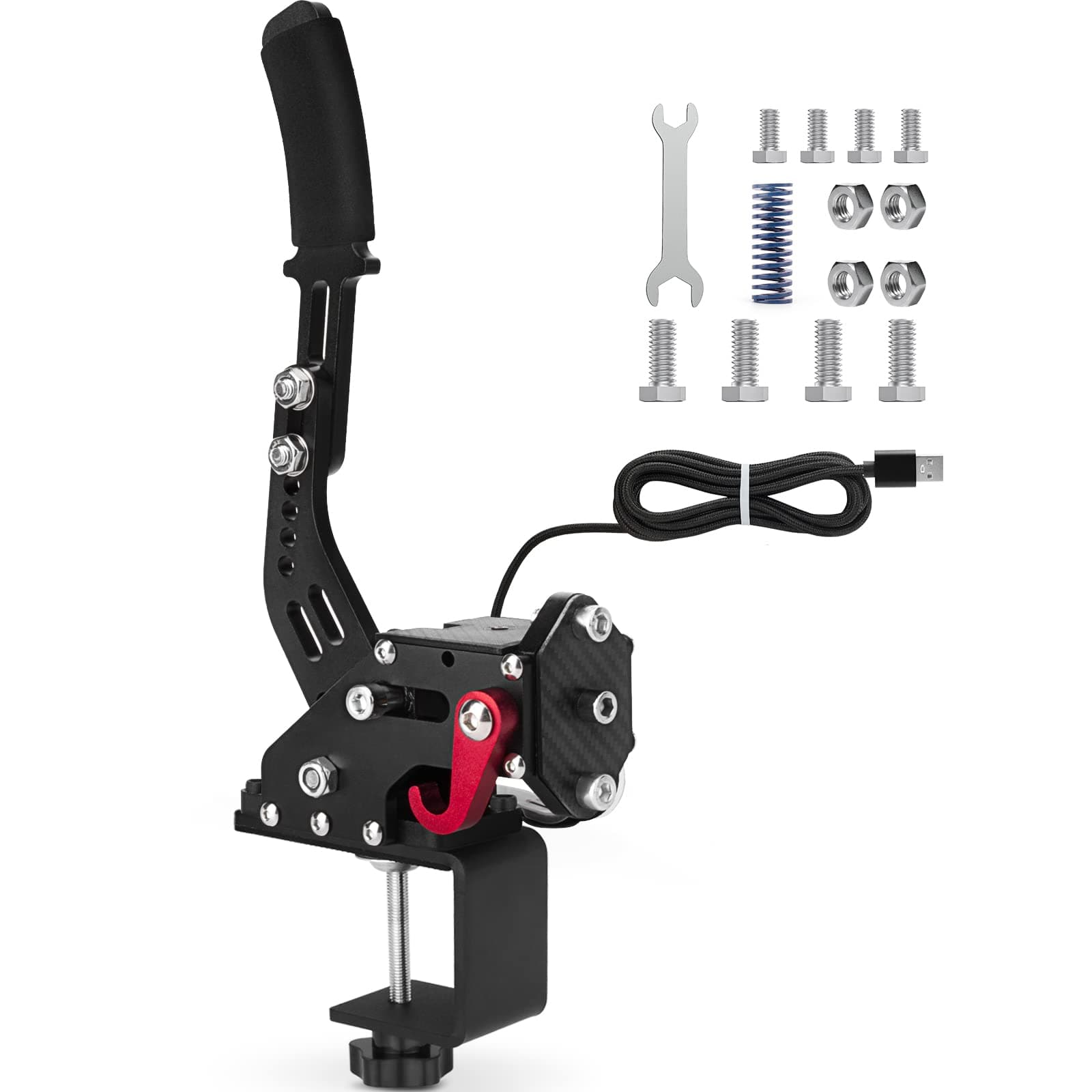 USB Handbrake with Clamp Black