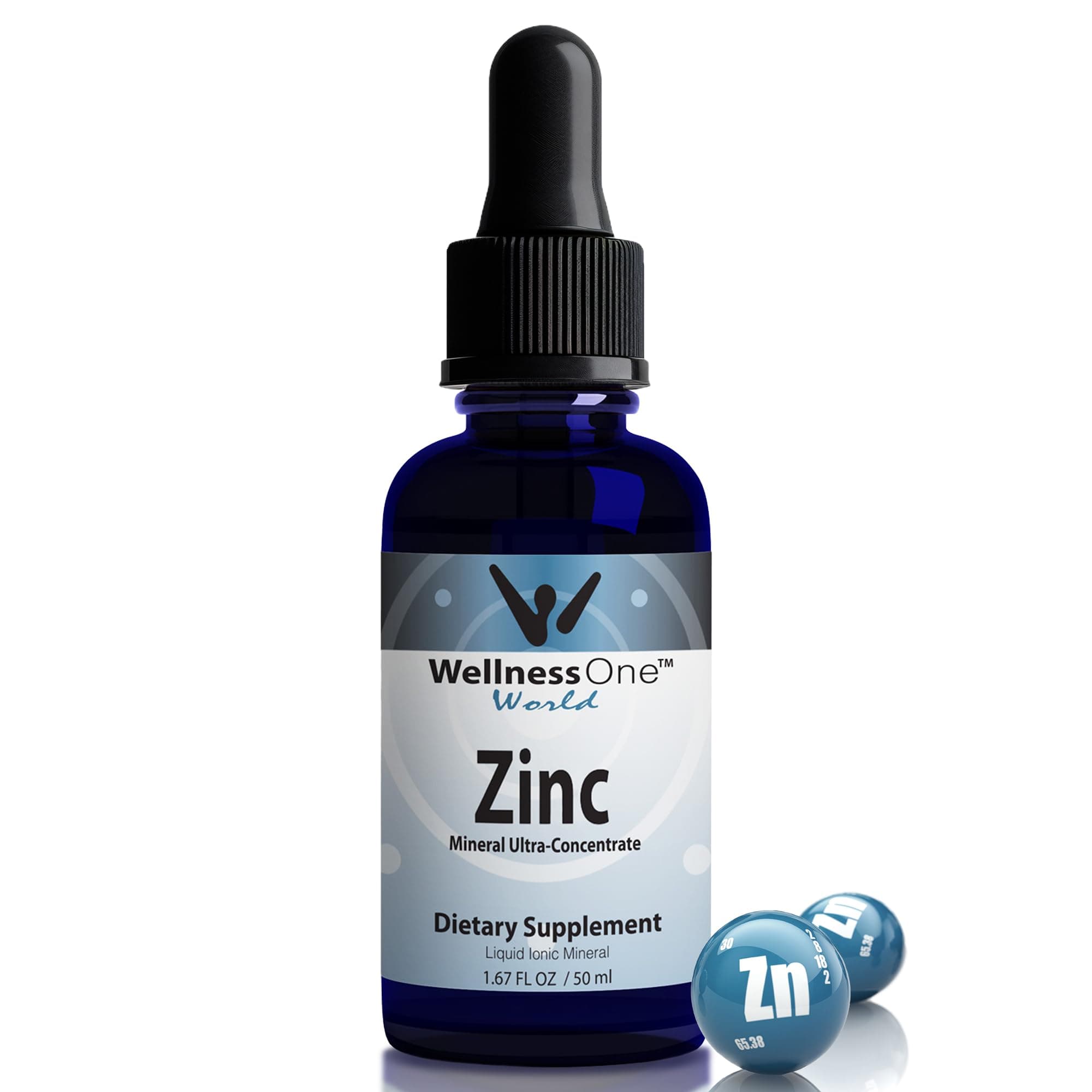 Ionic Liquid Zinc Drops for Immunity Support - Highly Absorbable Zinc Liquid Supplements for Kids & Adults - USA Tested, Vegan, Non-GMO, Gluten-Free, 1.67 fl oz