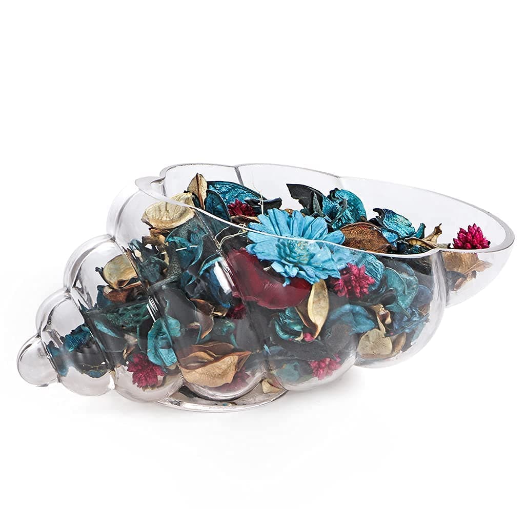 10" Glass Shell Vase