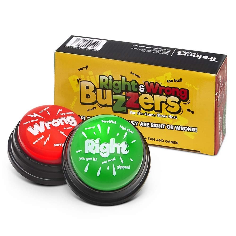Right & Wrong Answer Buzzers (2 pcs) New & Improved
