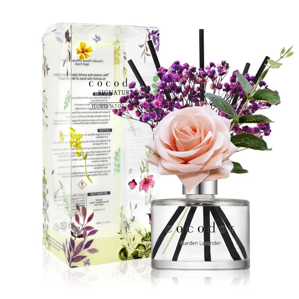 Cocod'or Rose Reed Diffuser/6.7oz/Garden Lavender