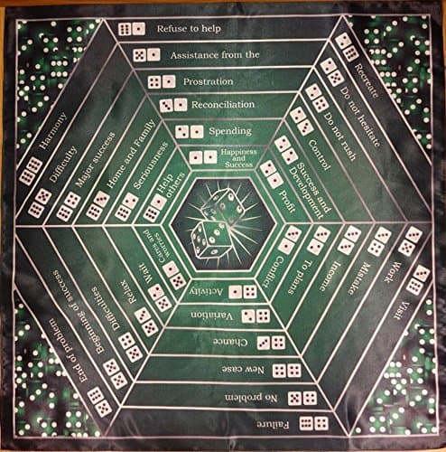 Tablecloth Divination Dice 16”x16”