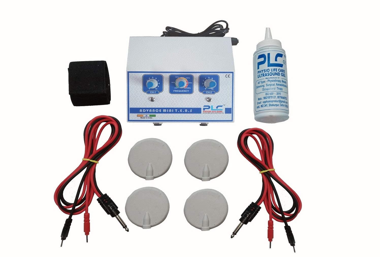 Mini Tens 2 Channel Physiotherapy Machine With Timer, Metal Frame And 1 Year Warranty, Tens Unit For Pain Relief, Portable Electrotherapy Device, White Physiotherapy Equipment