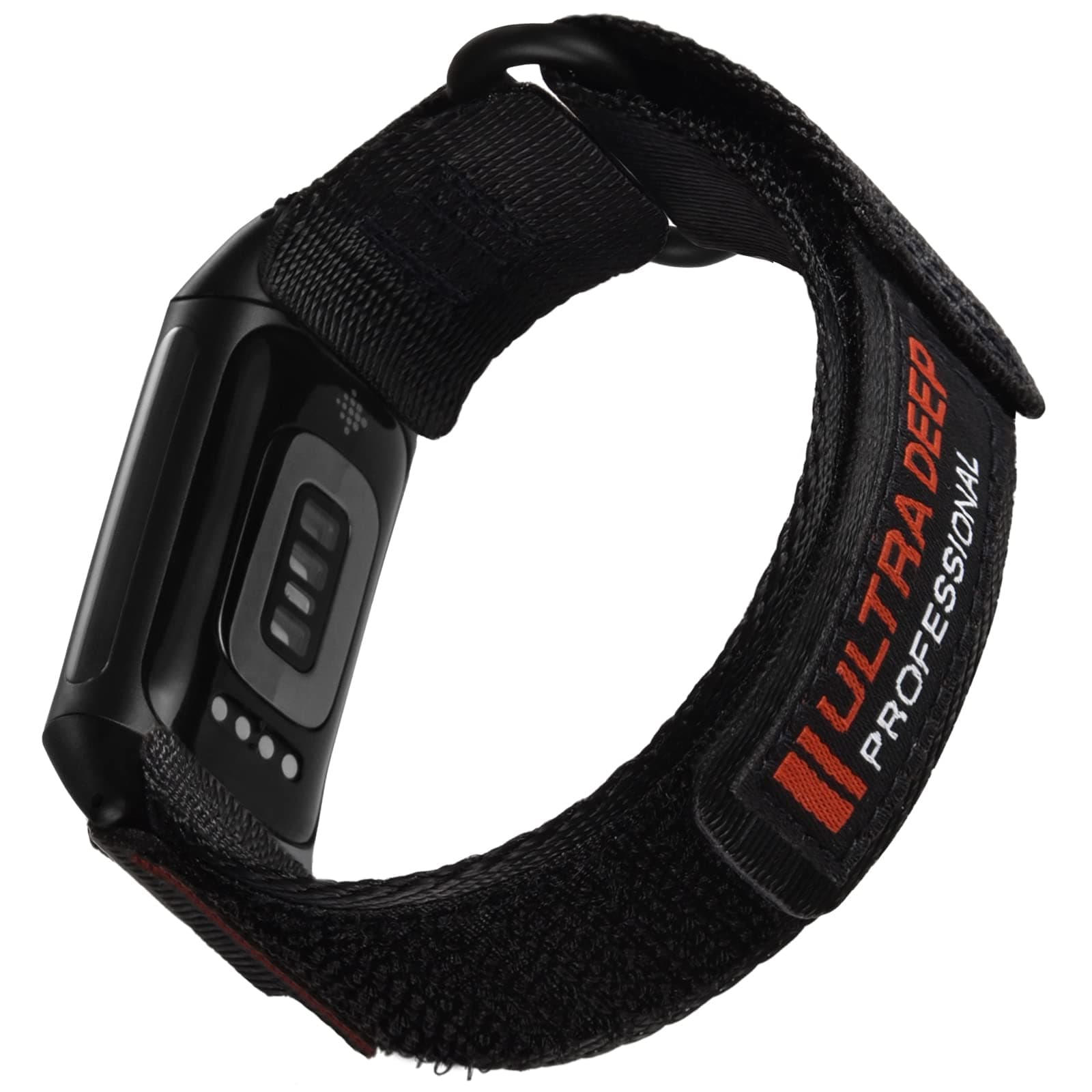 ULTIMAL Compatible with Fitbit Charge 5 Bands, Durable Woven Loop Nylon Sports Strap, Rugged Adjustable Replacement Wristband for Men Women