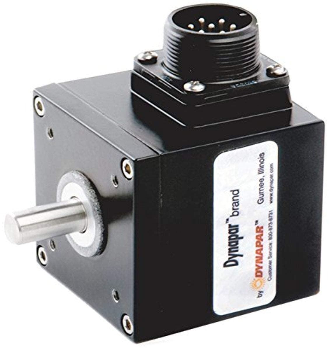 2206001000 Qube Encoder (Rotary, Optical, Incremental), 600 PPR, 3/8" Single Shaft, 5V-26V Open Collector, 6-Pin Connector