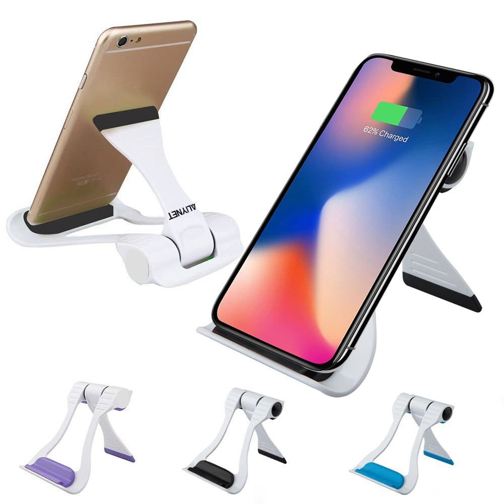 Aliynet Tablet and Cell Phone Stand Holder,Multi-Angle Portable Stand,Tablet Stand Adjustable,Phone Stand Cell Phone Holder Apply to iPhone,ipad,Tables,Smartphones,E-Readers,Samsung Galaxy (Black)