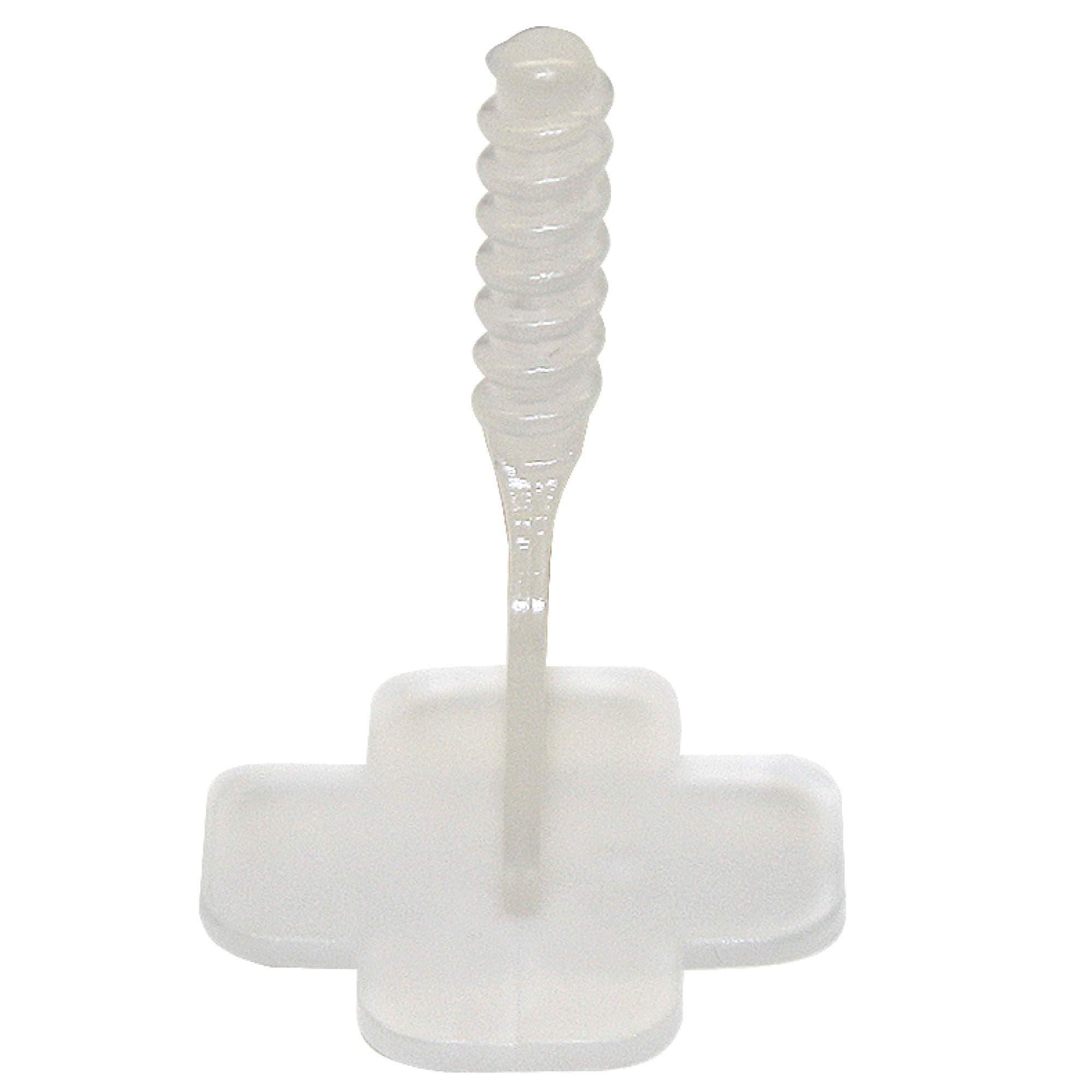 Karl DahmThreaded Tabs Basic Set for 2 mm Joints, 2500 Pieces, Transparent, Threaded Base Tabs for Tile Levelling System, Easy Tiling with Professional Tiling Installation Aid - 12457