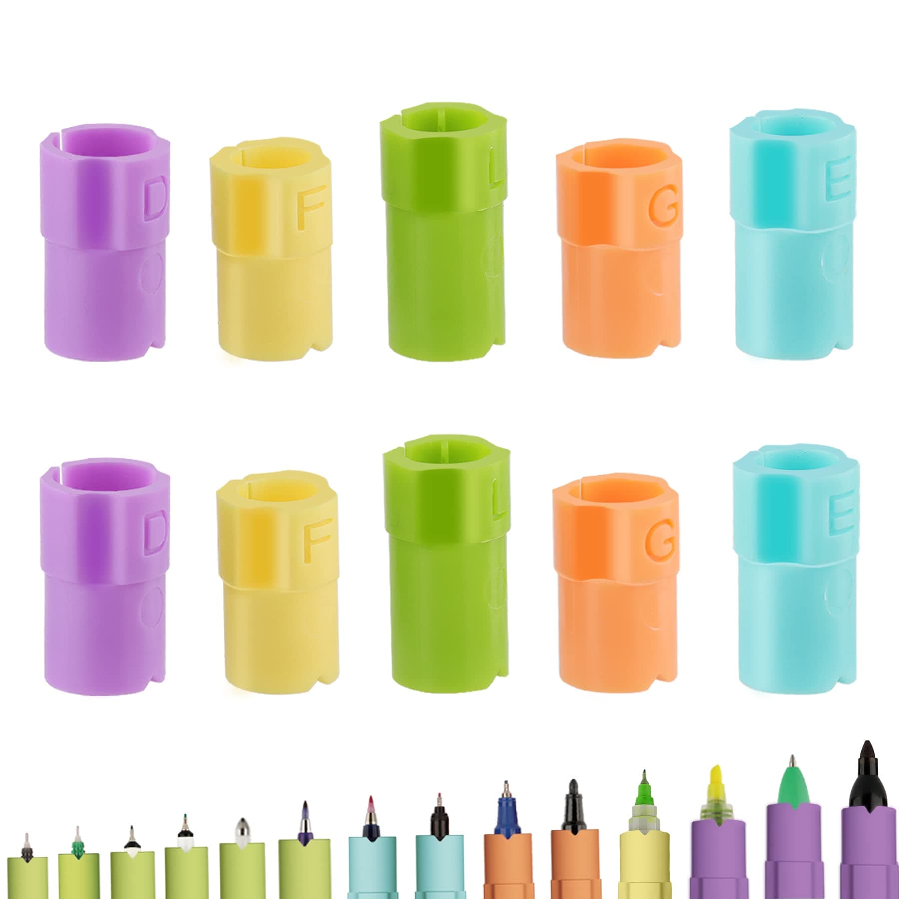 Pens Adapters for Explore 4 3 Air 2 Air Maker 4 3 Maker,Replace The Original Adapter,Compatible with Sharpie (Fine Point/Ultra Fine Point/Art/Paint/Liquid Highlighter) Pens,10 Pack