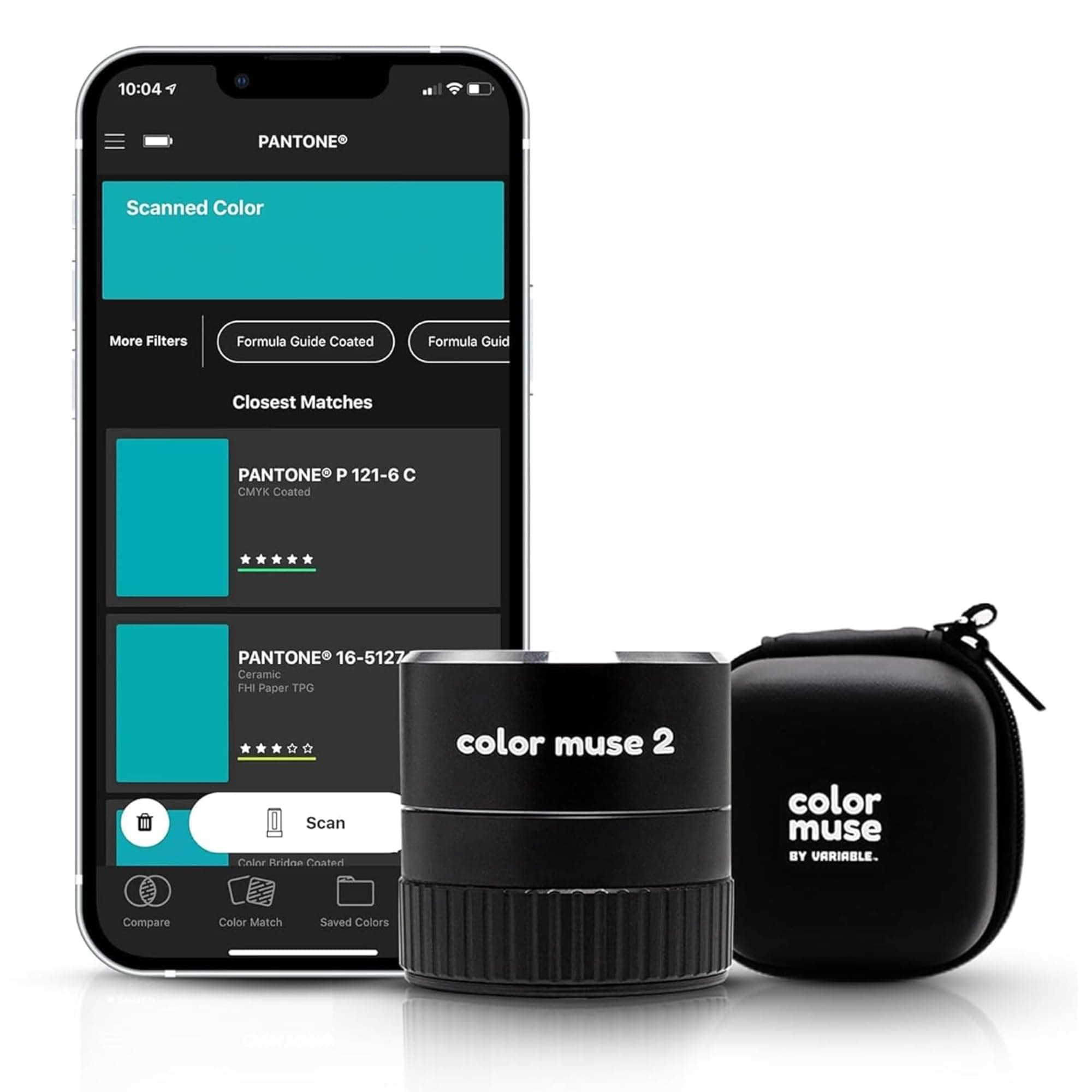 2 Colorimeter Paint Color Matching Tool with Protective Case, Color Sensor