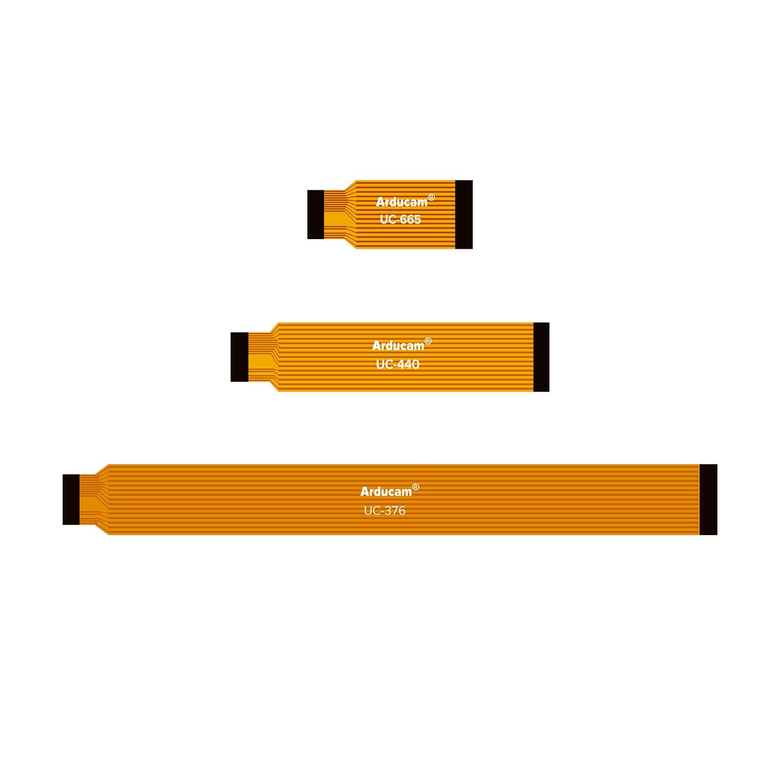 Arducam for Raspberry Pi Zero Camera Cable Set, 1.5" 2.87" 5.9" Ribbon Flex Extension Cables for Pi Zero&W, Pack of 3