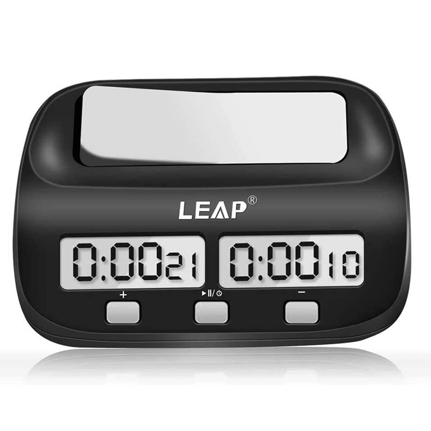 Chess Clock Digital Chess Timer Professional for Board Games Timer with Alarm Function (Official Store) Black