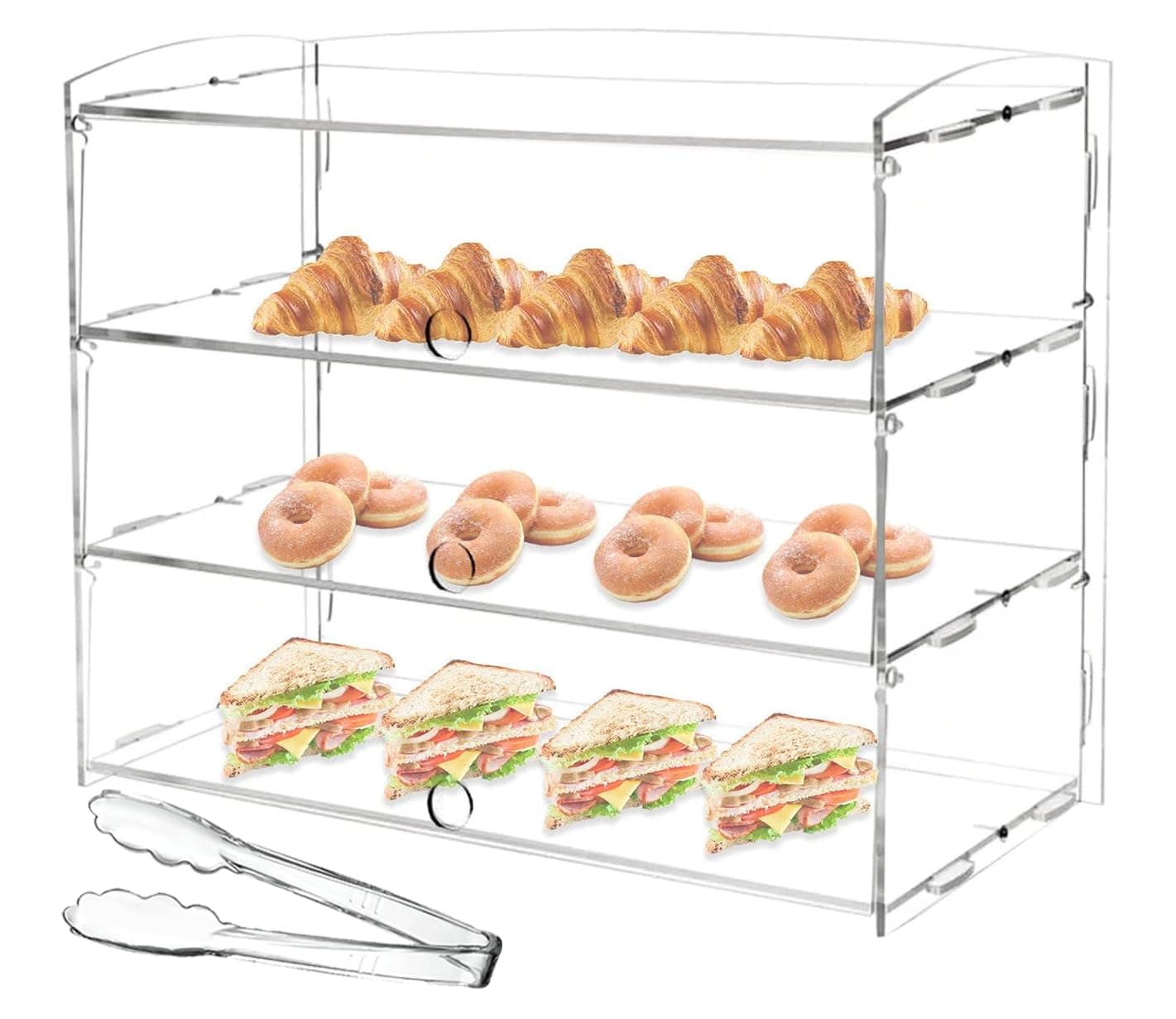 Acrylic Display Case, Rectangular, Transparent, 24 x 36 Inches, Tabletop Mount, Retail Countertop Display Case