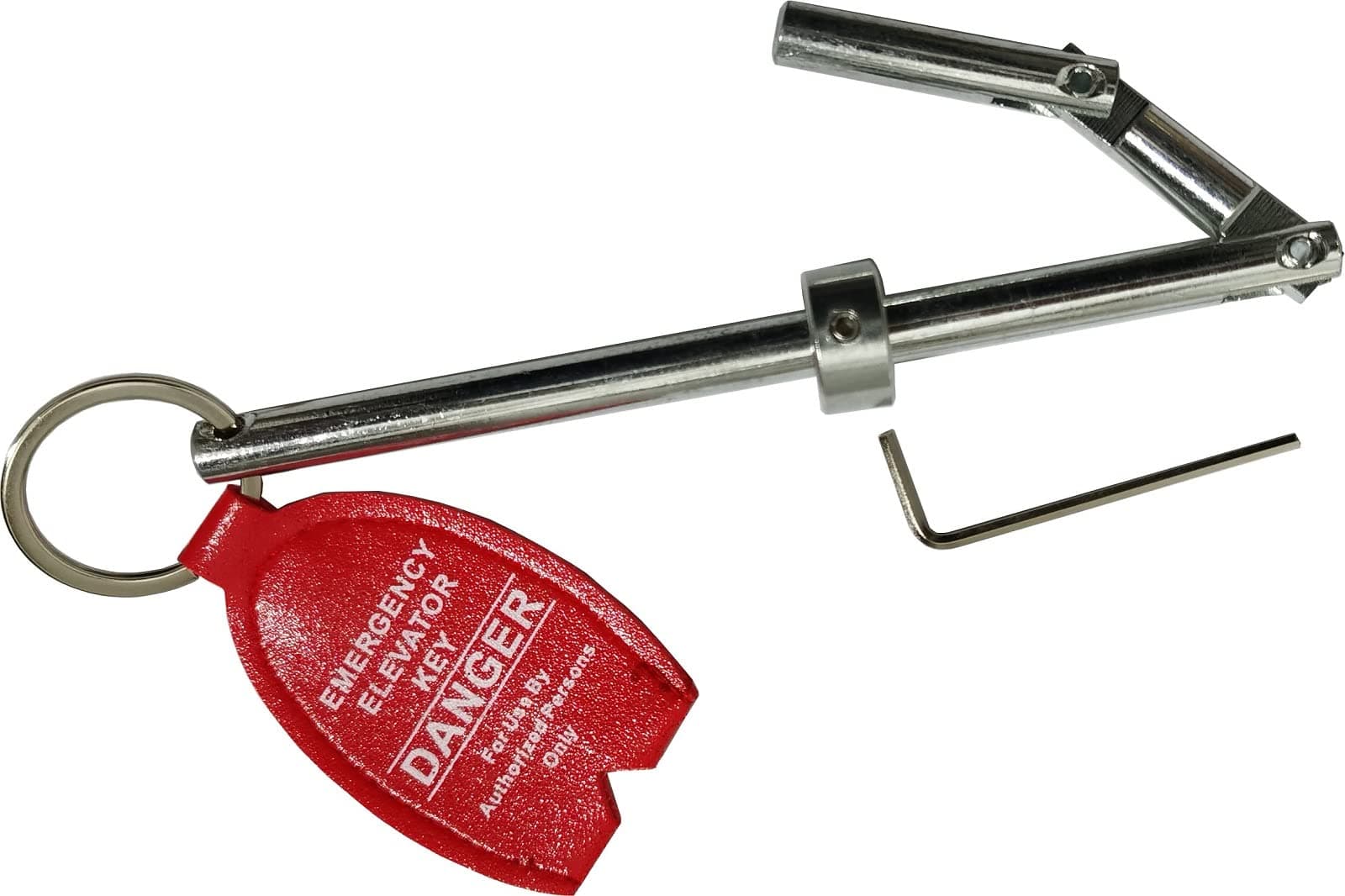 YnFag Emergency Key Double Drop Leg Solid Steel Elevator Door Key (1)