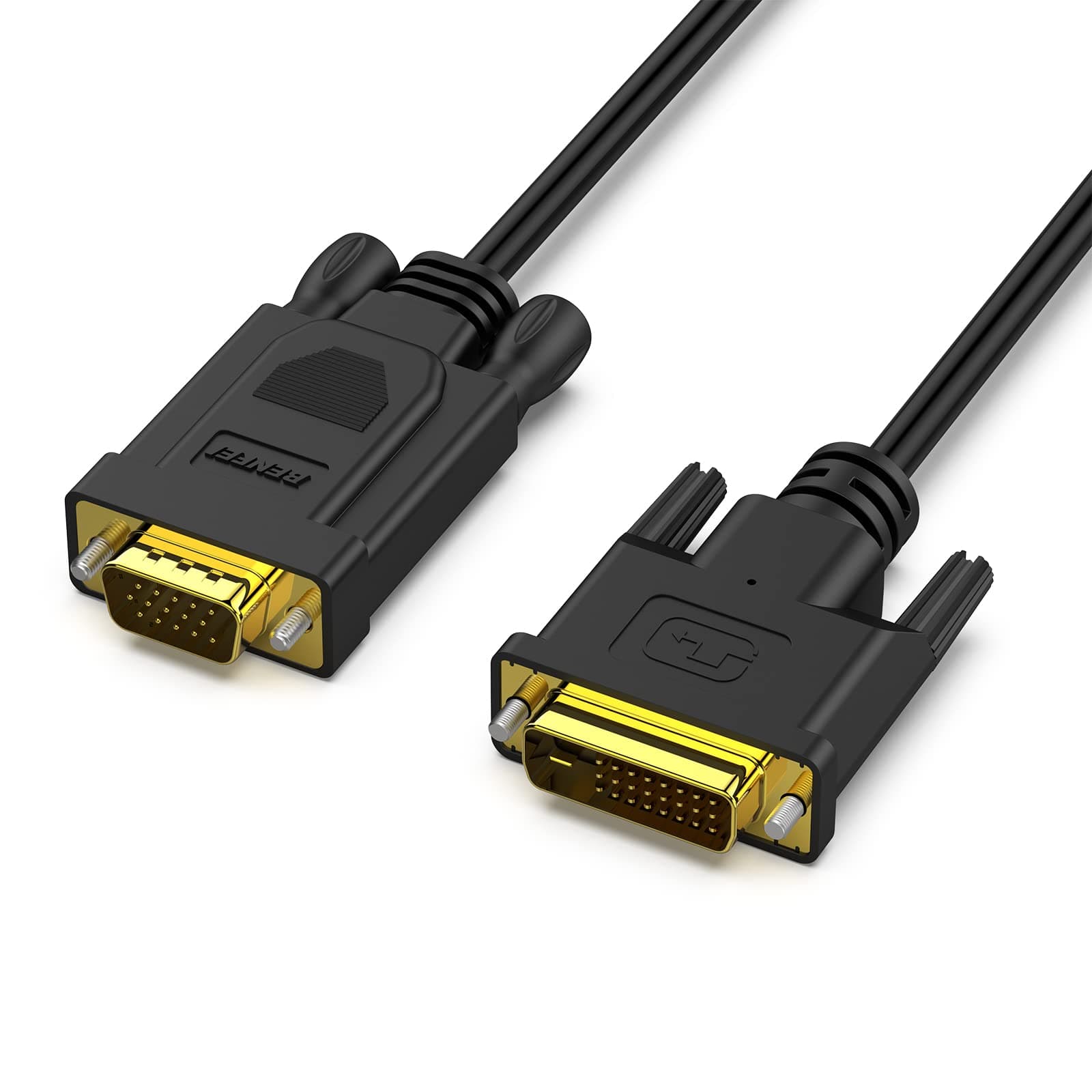 BENFEI Active DVI-D to VGA, DVI-D 24+1 to VGA 6 Feet Cable Male to Male Gold-Plated Cord