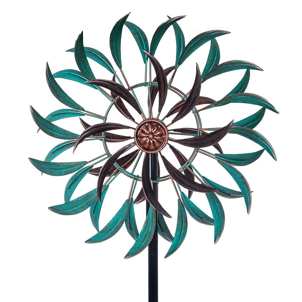 Stargarden Metal Wind Spinner,Two-Way Wind Sculptures,360 Degrees Kinetic Wind Spinners for Yard and Garden
