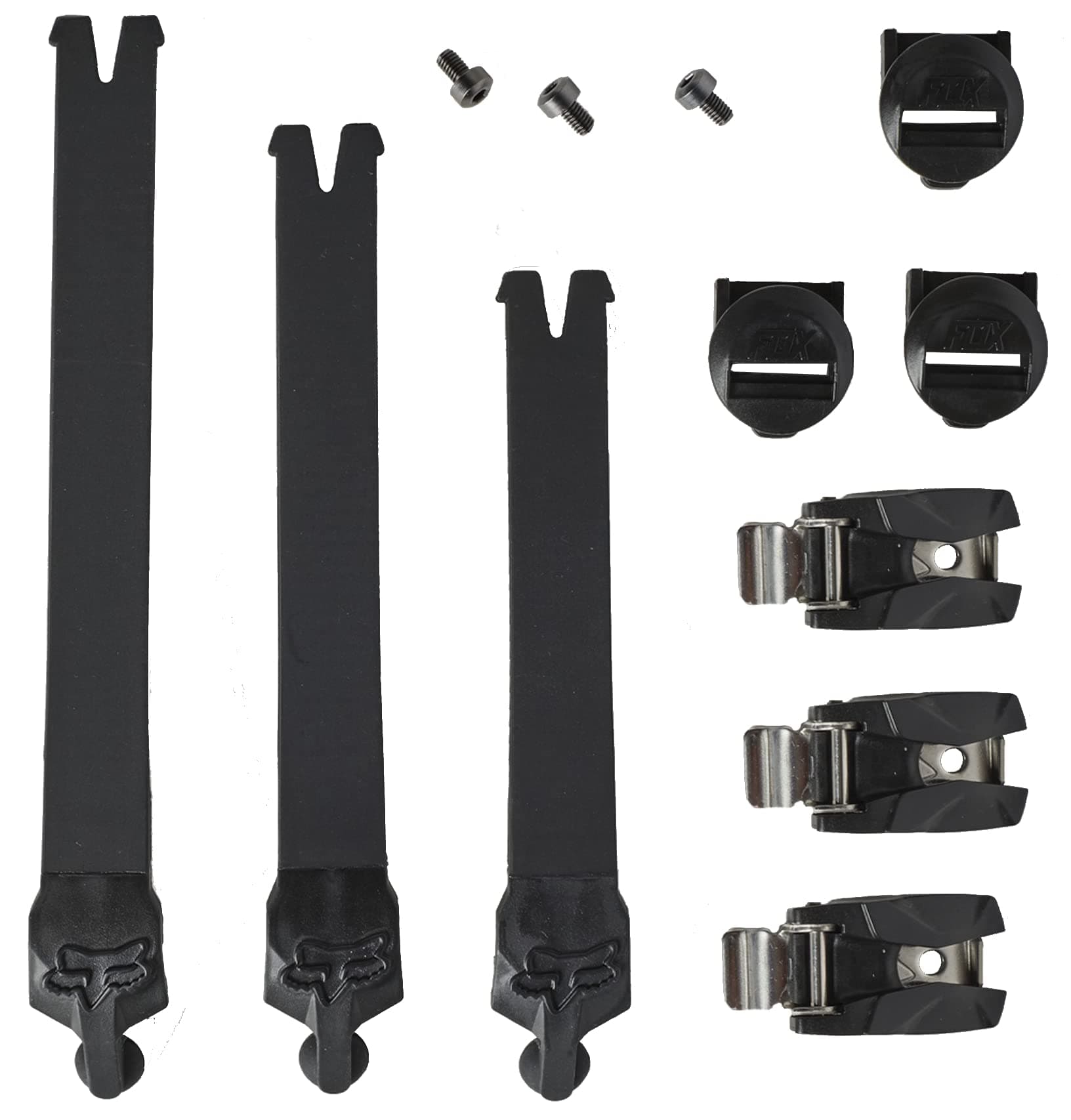 Fox Comp Boot - Replacement Strap Kit/Buckle/Pass - One Size - 25430 (Black)