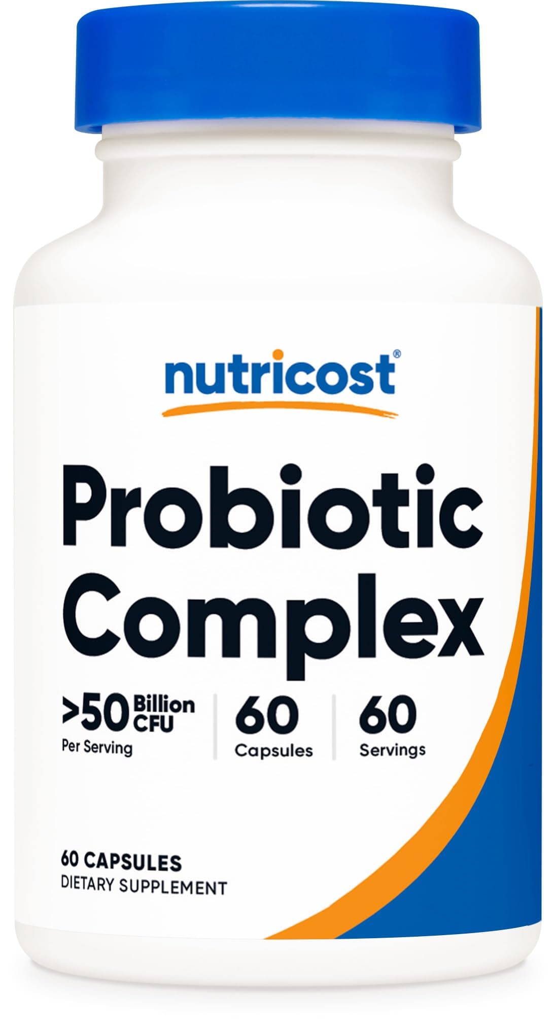 Probiotic Complex - 50 Billion CFU, 60 Capsules - Probiotic for Men and Women - Vegetarian Capsules, Non-GMO, Gluten Free