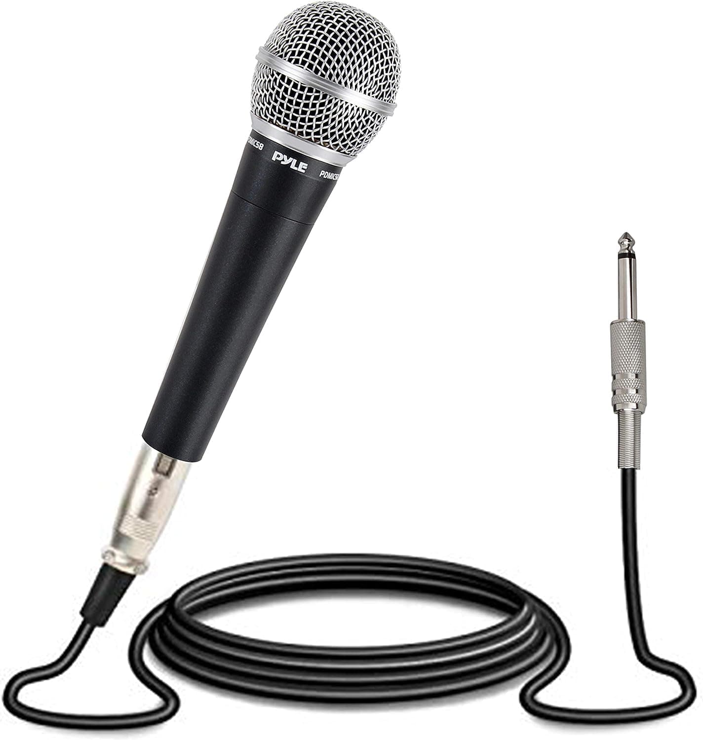 Pro Includes 15Ft XLr Cable To 1/4'' Audio Connection, Connector, Black, 10.10In. X 5.00In. X 3.30In. (Pdmic58)