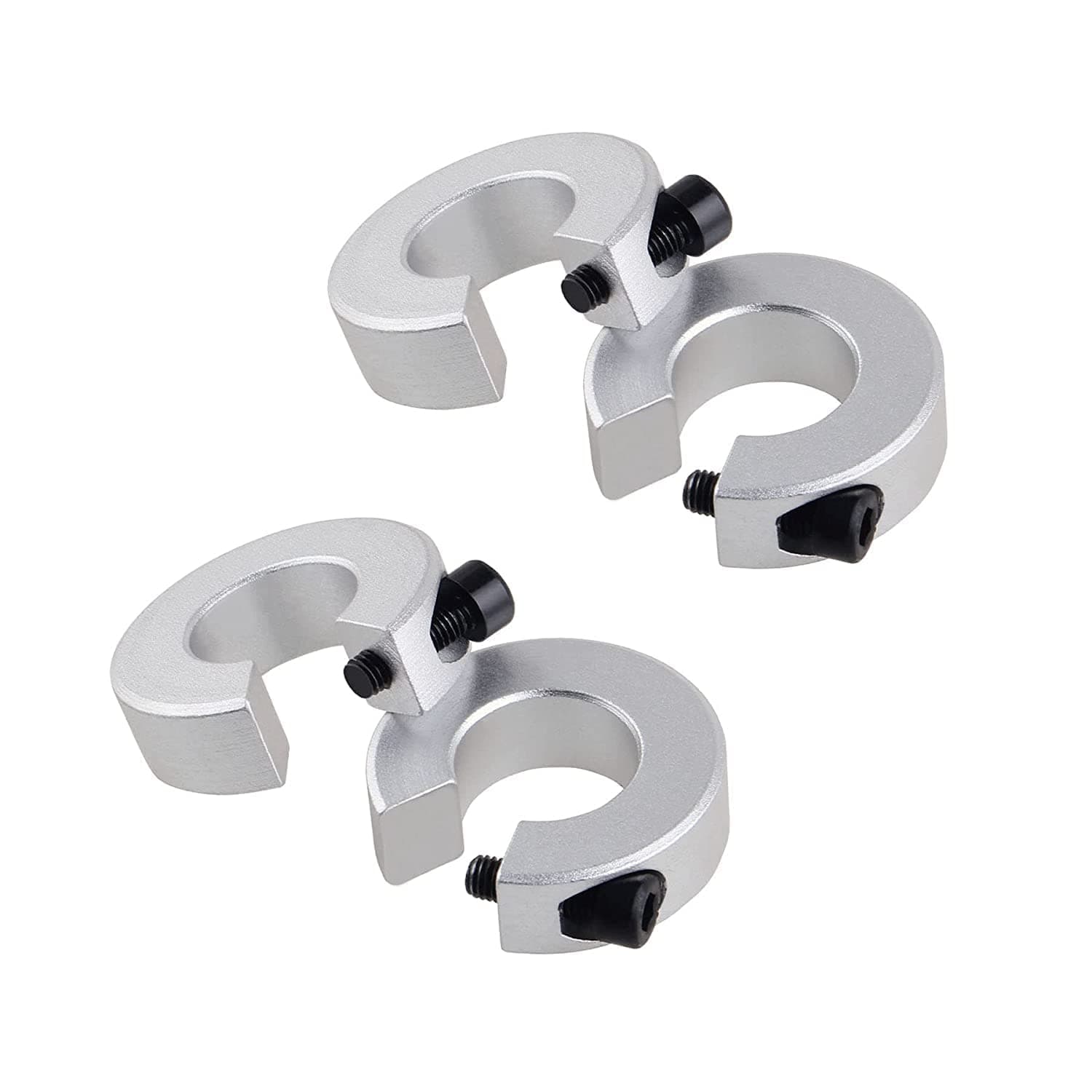 CNCMANS SBR16 Linear Rail Stop Collars 4PCS Limit Fixing Rings for Linear Motion Rail Shaft Guide 16mm Aluminium Alloy CNC Parts Tool