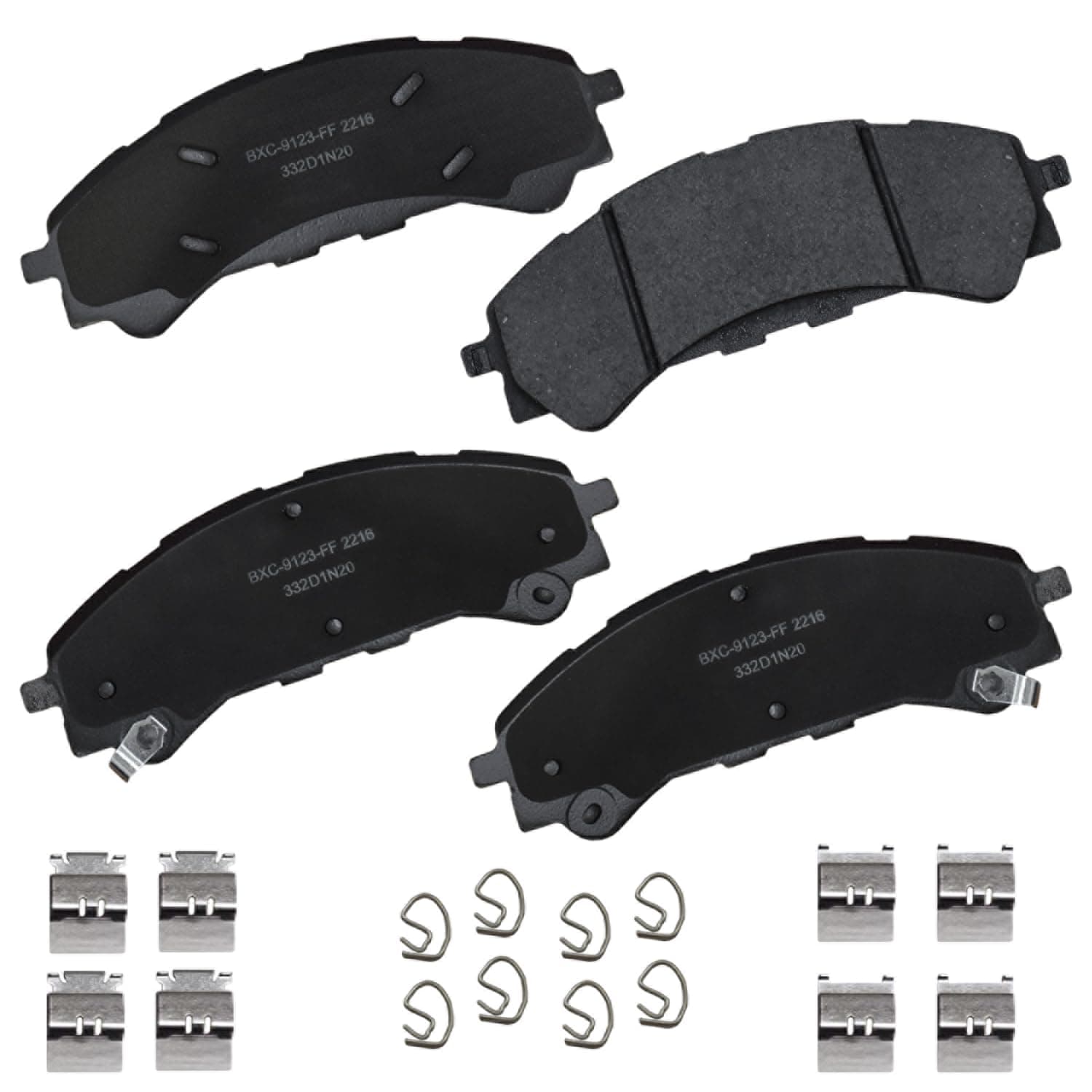 Bendix Premium SBC2216 Ceramic Front Brake Pads for Ford Bronco 2023-2021, Ranger 2023-2019