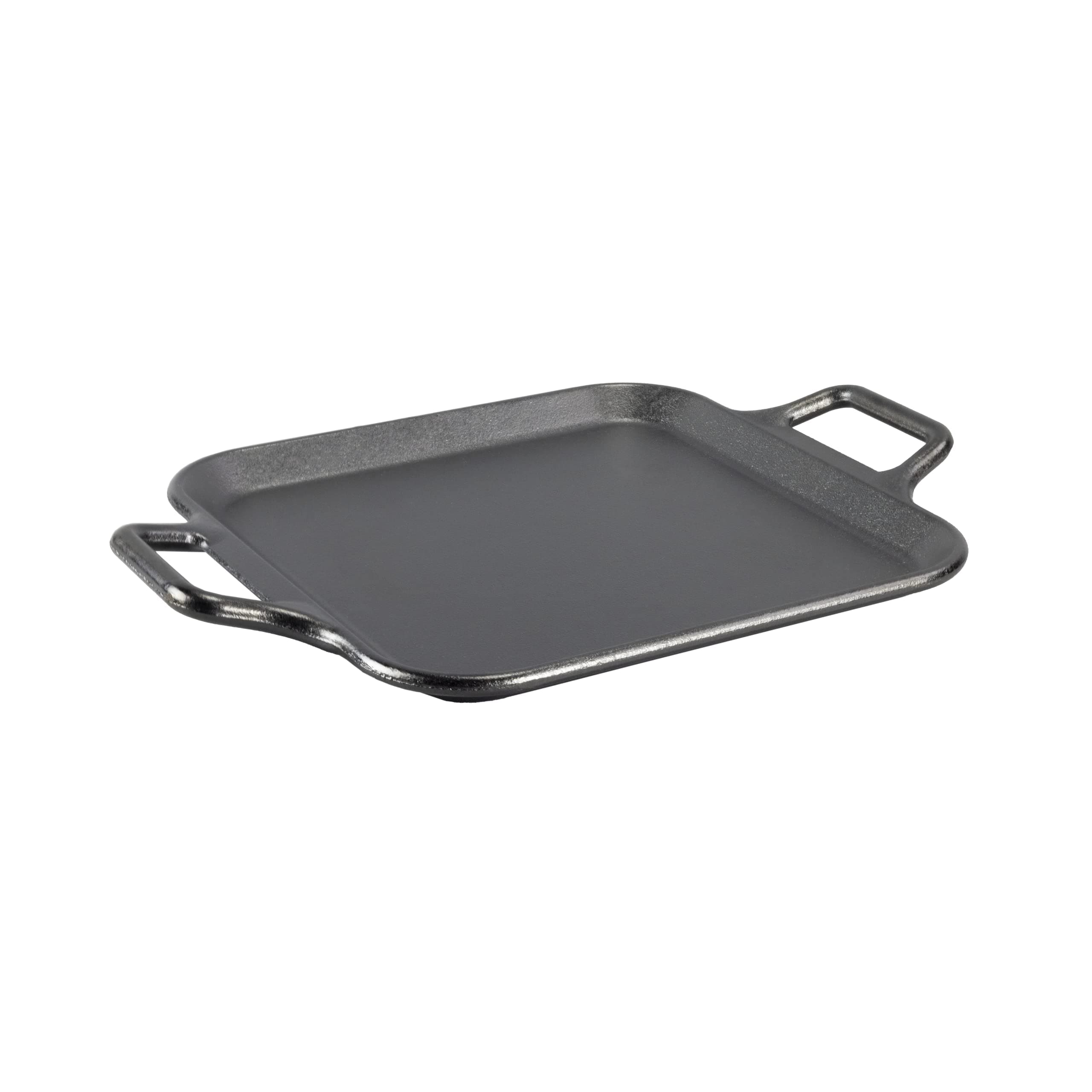P12SGL3 12" Loop Handled Square Griddle, Cast Iron, Black