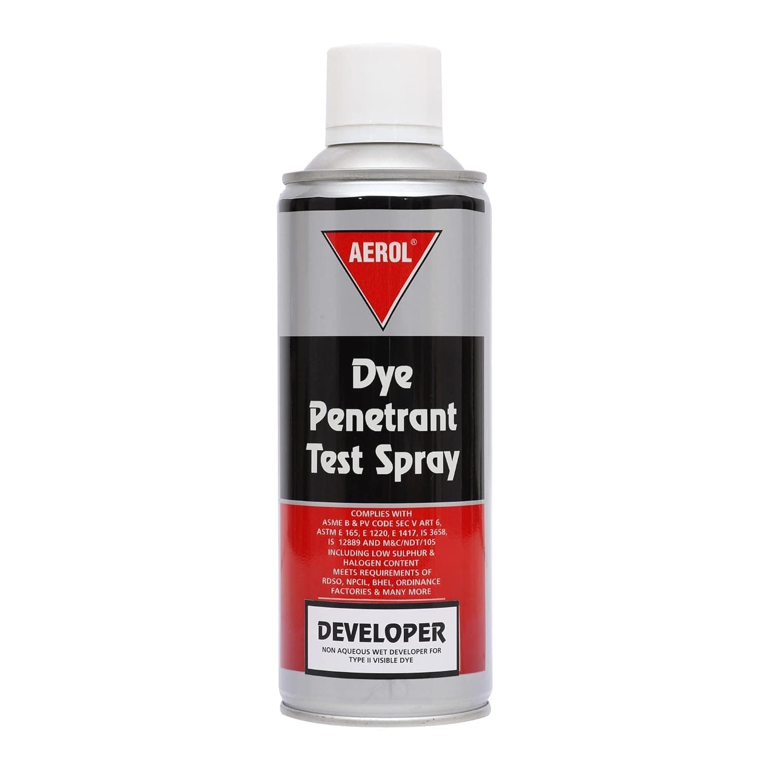 AEROL Dye Penetrant Test (Dpt) Developer Spray For Dye Penetrant Inspection, ...