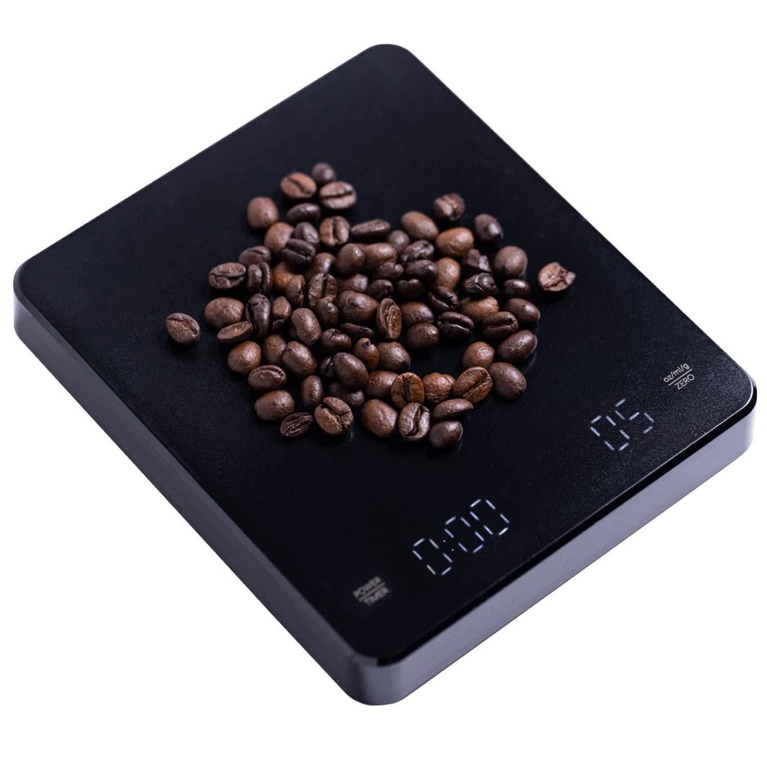 Excefore Digital Coffee Scale with Timer, 3kg/0.1g High Precision Pour Over Drip Espresso Scale, Drip Coffee Scale with Touch Sensor Operation and Backlight LCD Display (Classic Black)
