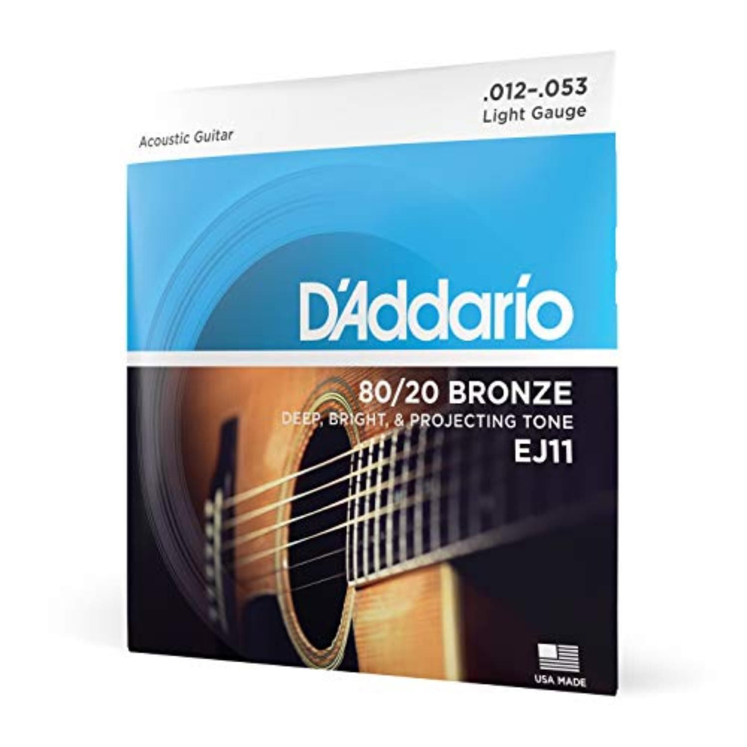 - EJ11 12-53 Bronze Light Acoustic Guitar Strings