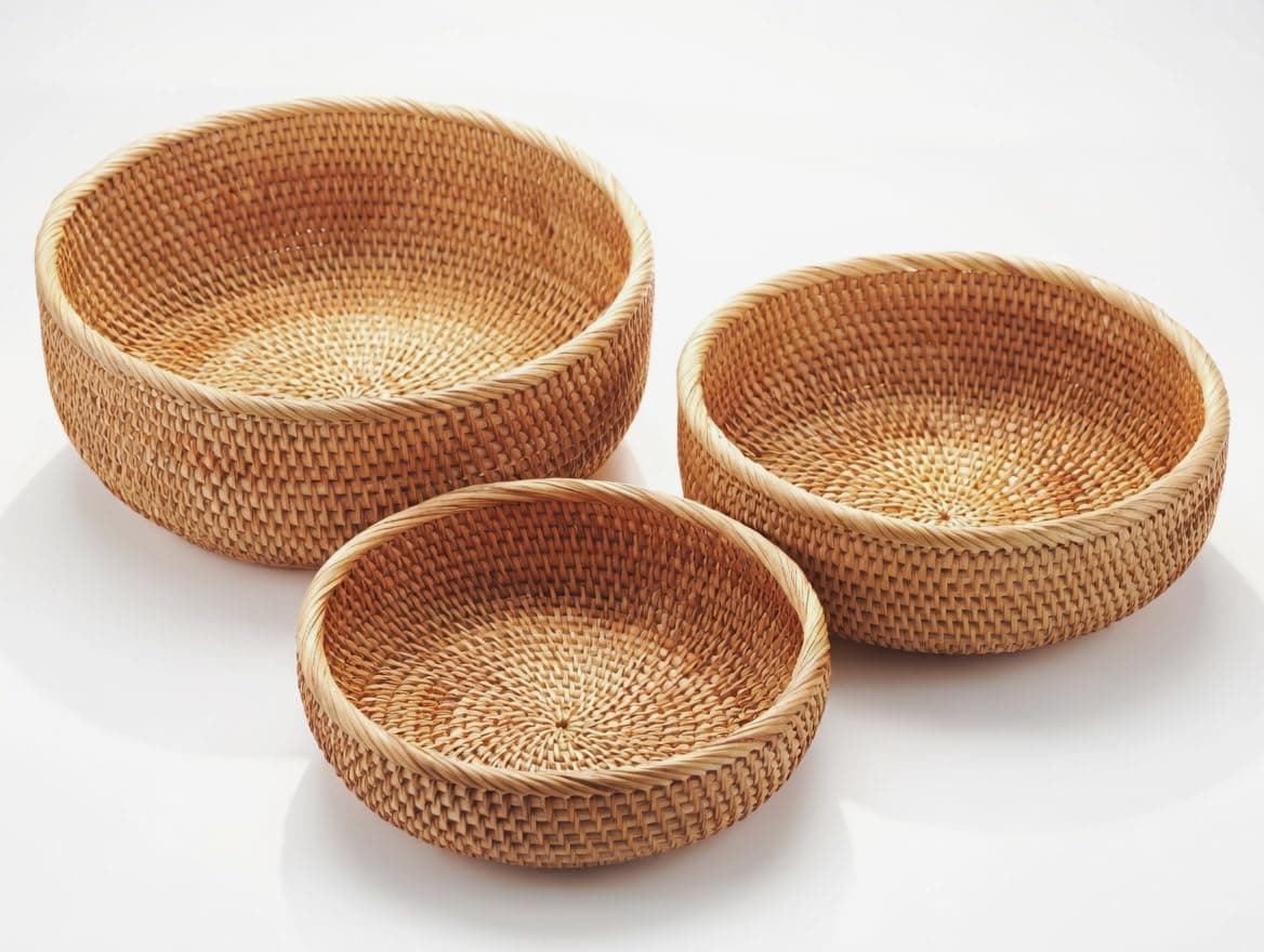 Rattan Round Baskets