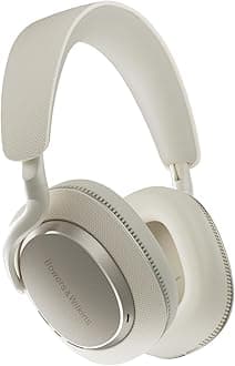 Bowers & Wilkins Px7 S3 Wireless Headphones Over Ear Noise Cancelling, Active Noise Cancelling & Transparency Mode, Hi-Res Sound, Bluetooth, 30-Hr Playtime, Quick Charge, Canvas White