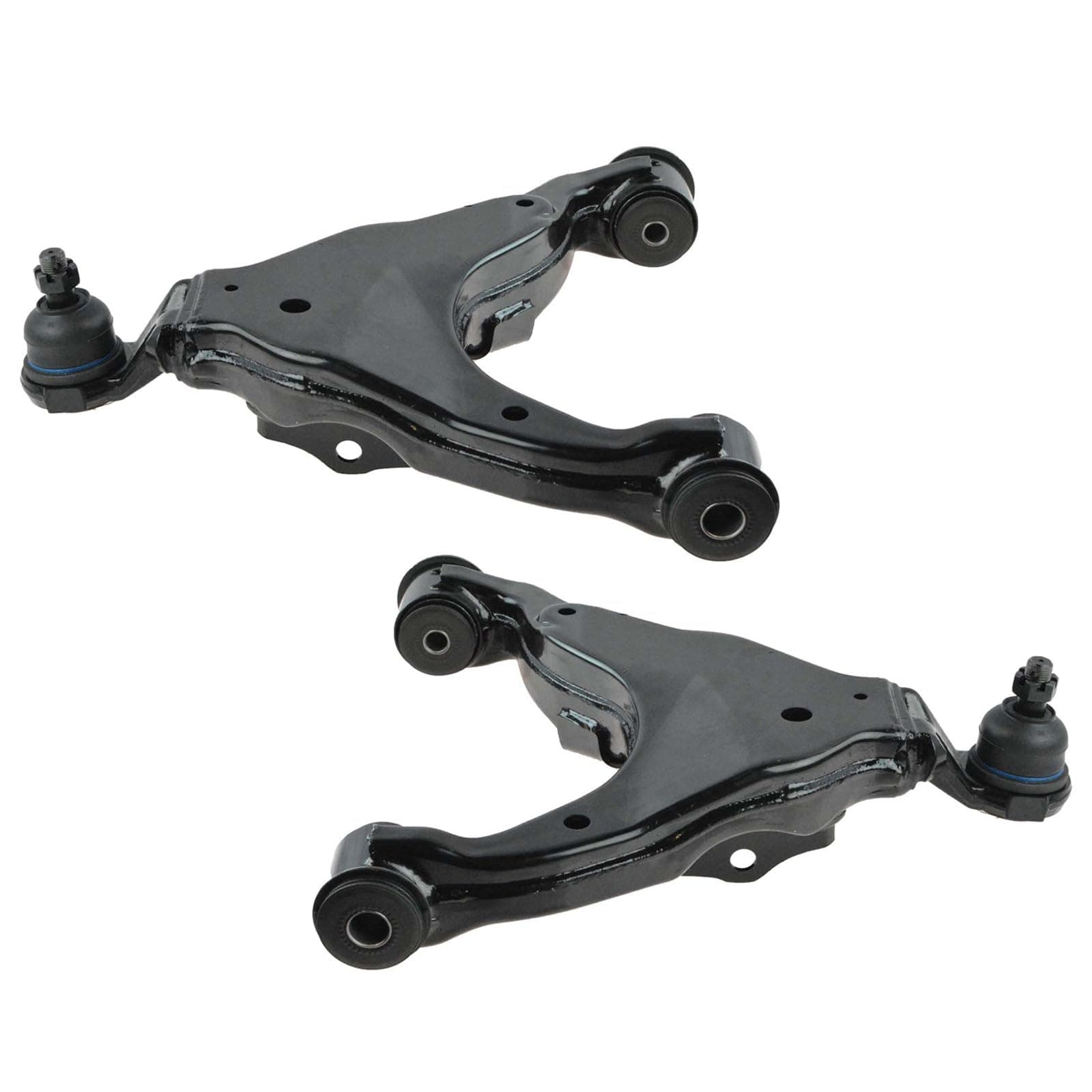 TRQ Front Lower Driver and Passenger Side Control Arm and Ball Joint Set 2 Piece Compatible with 05-15 Toyota Tacoma 4 Wheel Drive 05-15 Tacoma Pre Runner Rear Wheel Drive