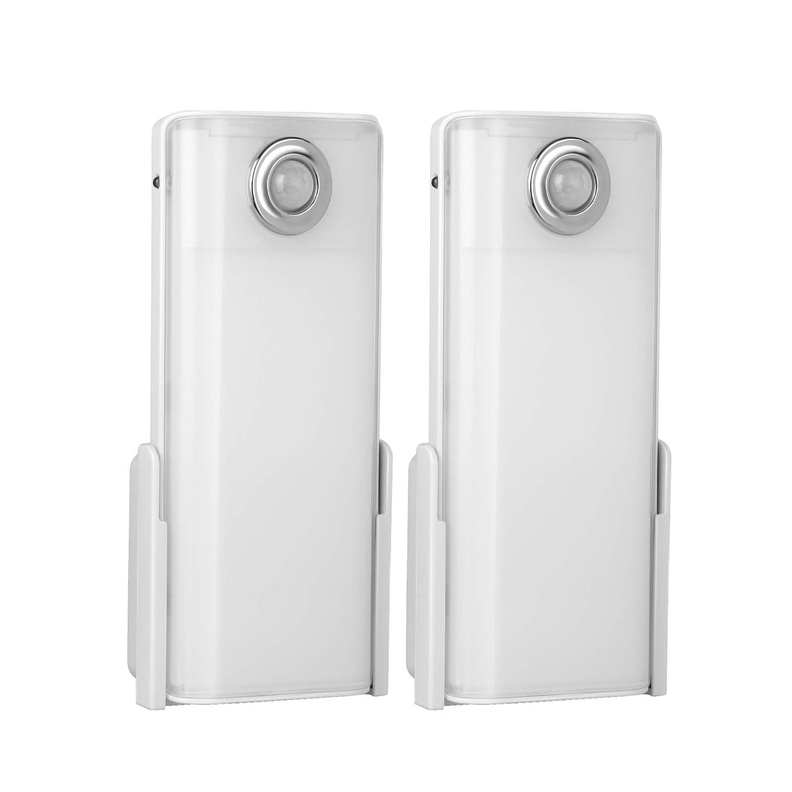 DEWENWILS Rechargeable LED Emergency Flashlight, Motion Sensor Night Light, Rotatable Plug, Automatic Power Outage Light, 2 Pack