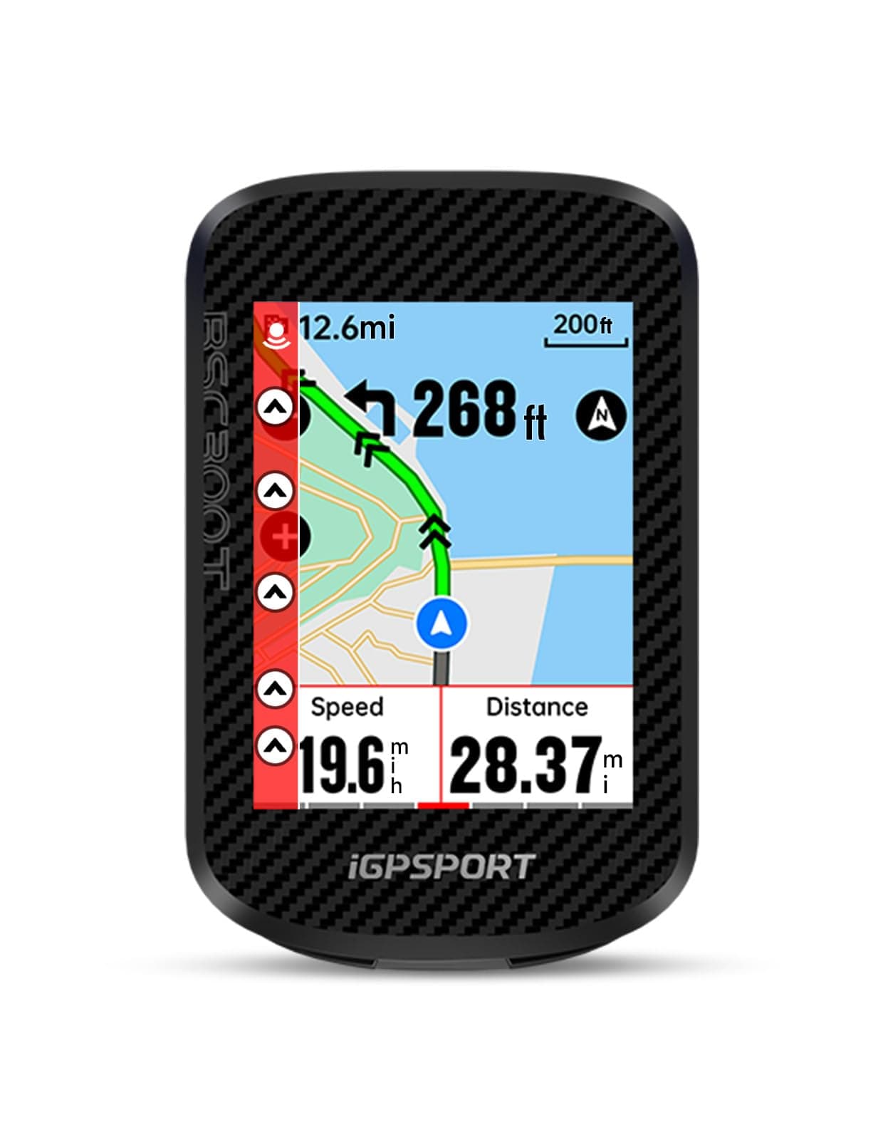 iGPSPORT BSC300T Bike Computer GPS Map Navigation 2.4” Touchscreen, Ideal Cycle Computer for E-Bike, Radar, Smart Light