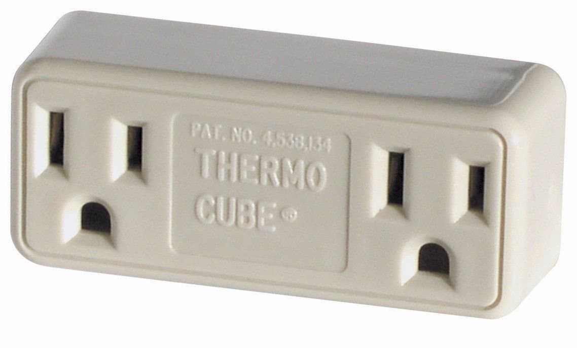 Thermo Cube Model TC-3: Thermostatically Controlled Outlet - On at 35-Degrees/Off at 45-Degrees