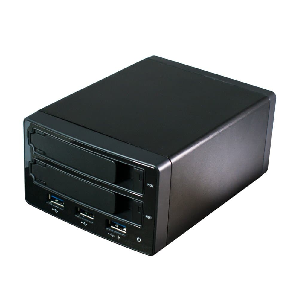MultiBay USB 3.0 2-Bay 2.5" (Notebook Size) HDD/SSD RAID Enclosure w/USB 3.0 Hub (1 X Fast Charging Port)