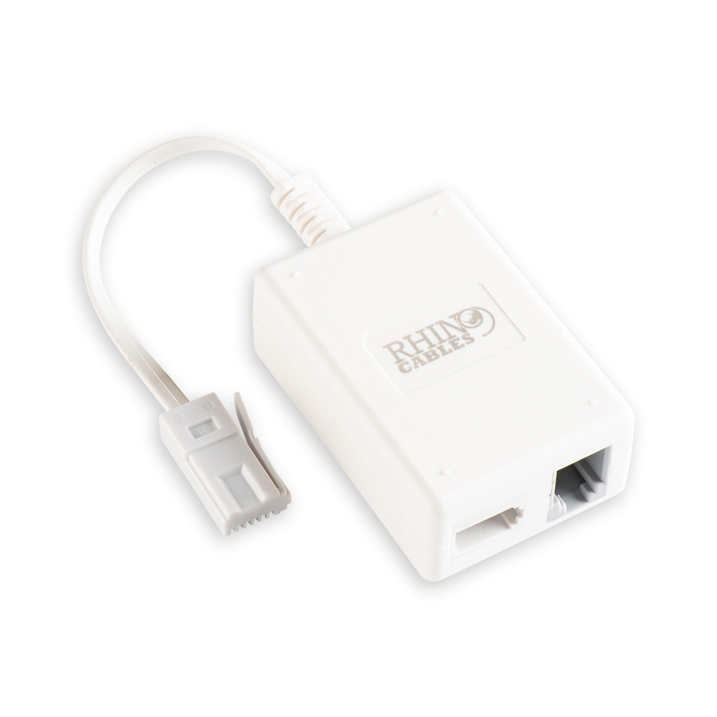 ADSL Microfilter with Cable and RJ11 Connection Adapter | Includes BT Plug, BT Socket & ADSL Socket | Uninterrupted & Interference-Free Internet, Easy Installation (Pack of 1)