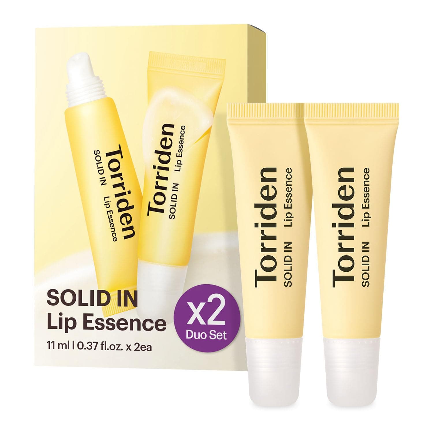 SOLID In Ceramide Lip Essence 0.37 fl.oz * 2 (Pack of 2) | Moisturizing Lip Essence for Glowy, Plumped, and Radiant Lip | Korean Lip Balm