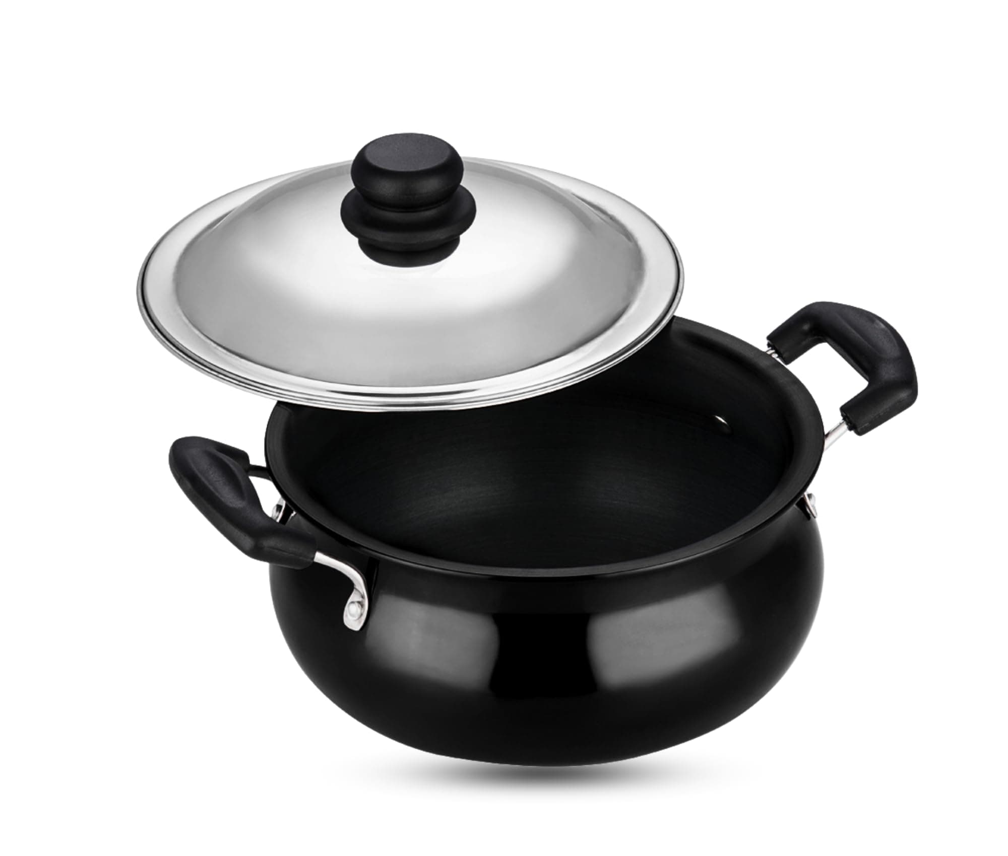 Hard Anodized Handi with Lid- Medium, 5 Ltr Non - Induction