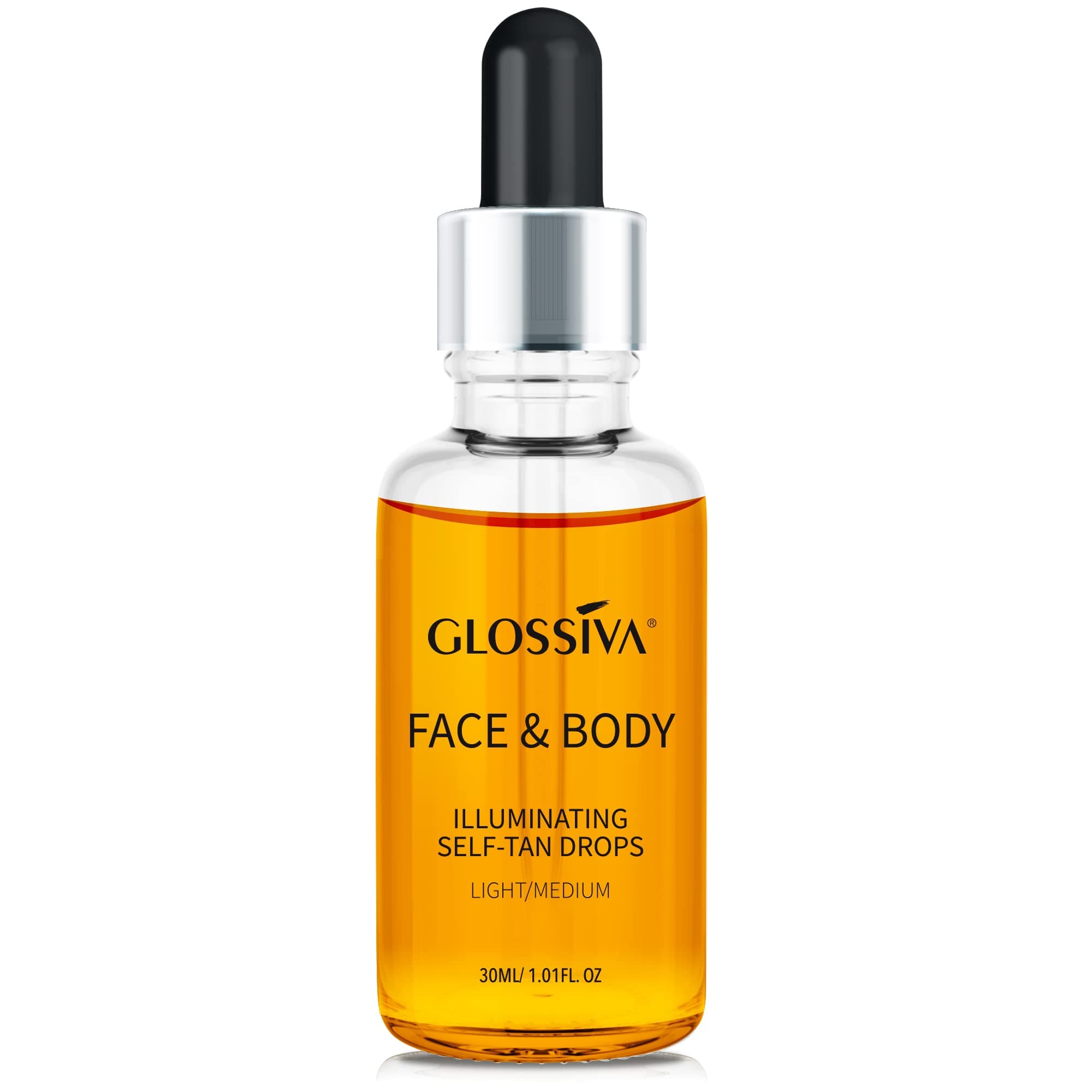 Self Tanner for Face and Body, Light/Medium Self Tanning Drops,Natural Sunless Tanning drops for Perfect Golden Glow - Vegan, Friendly & Cruelty Free1.01FL.oz(Self Tanning Drops)