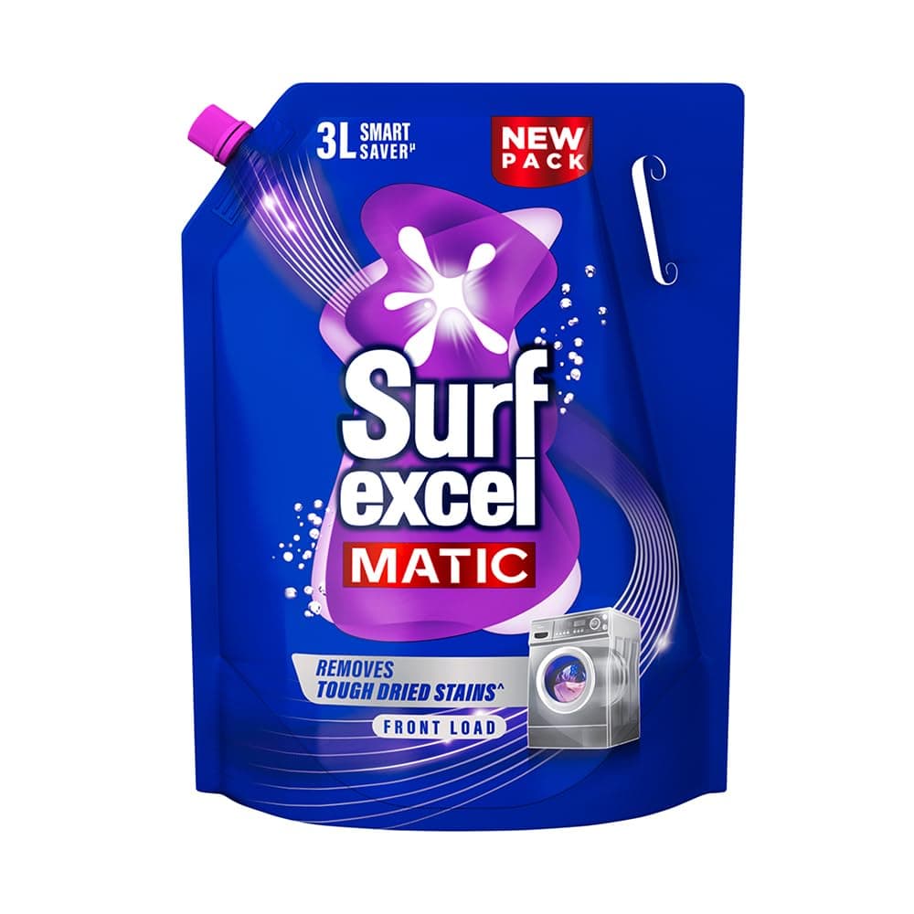 Matic Front Load Liquid Detergent 3 L|| Specially designed for Tough Stain Removal on Laundry in Washing Machines - Super Saver Offer Pack