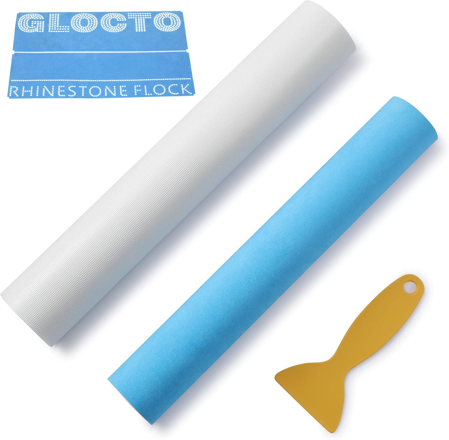 Magic Flock Plus for Rhinestone Template Material Rhinestone Flock for Hotfix Rhinestones Applicable to Cameo and Cricut Cutting Machine (12" x1Yard)