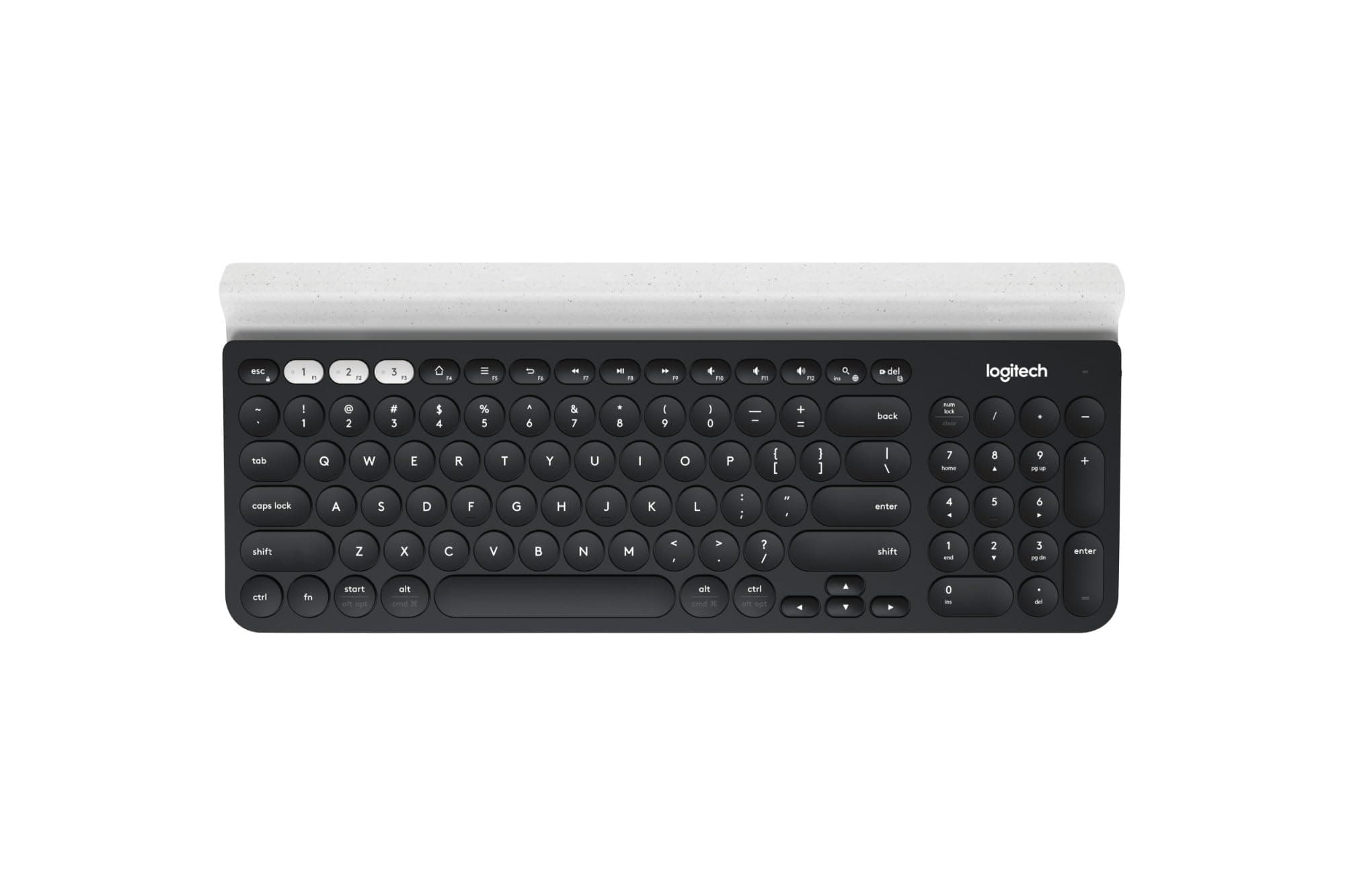 Logitech K780 Multi-Device Wireless Keyboard, QWERTY US International Layout - Grey