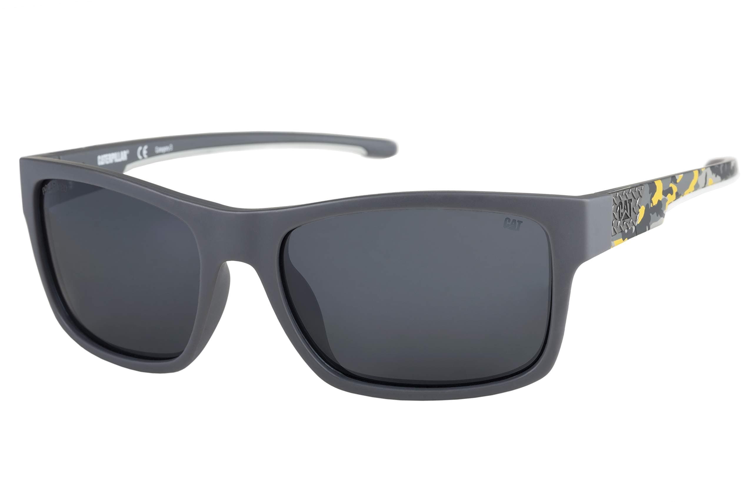 Caterpillar mens Coder Polarized Sunglasses Square Sunglasses