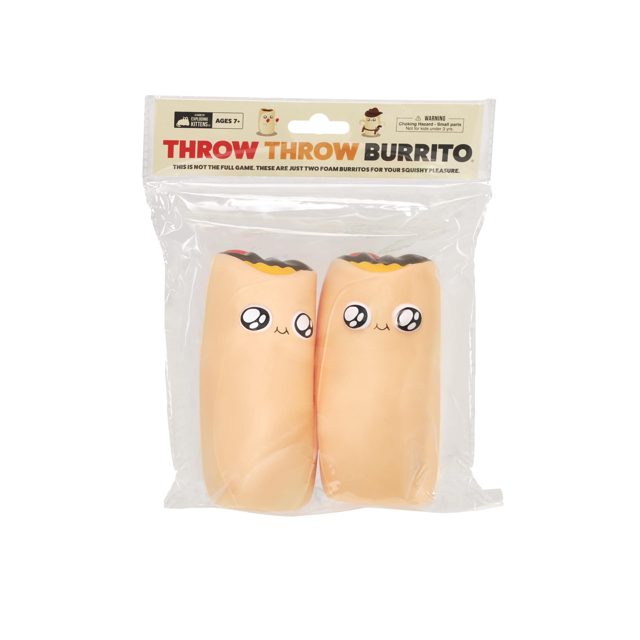 Exploding Kittens - Presents Double Burrito Replacement Pack - 2-Pack of Burritos Compatible with the Throw Throw Burrito Game