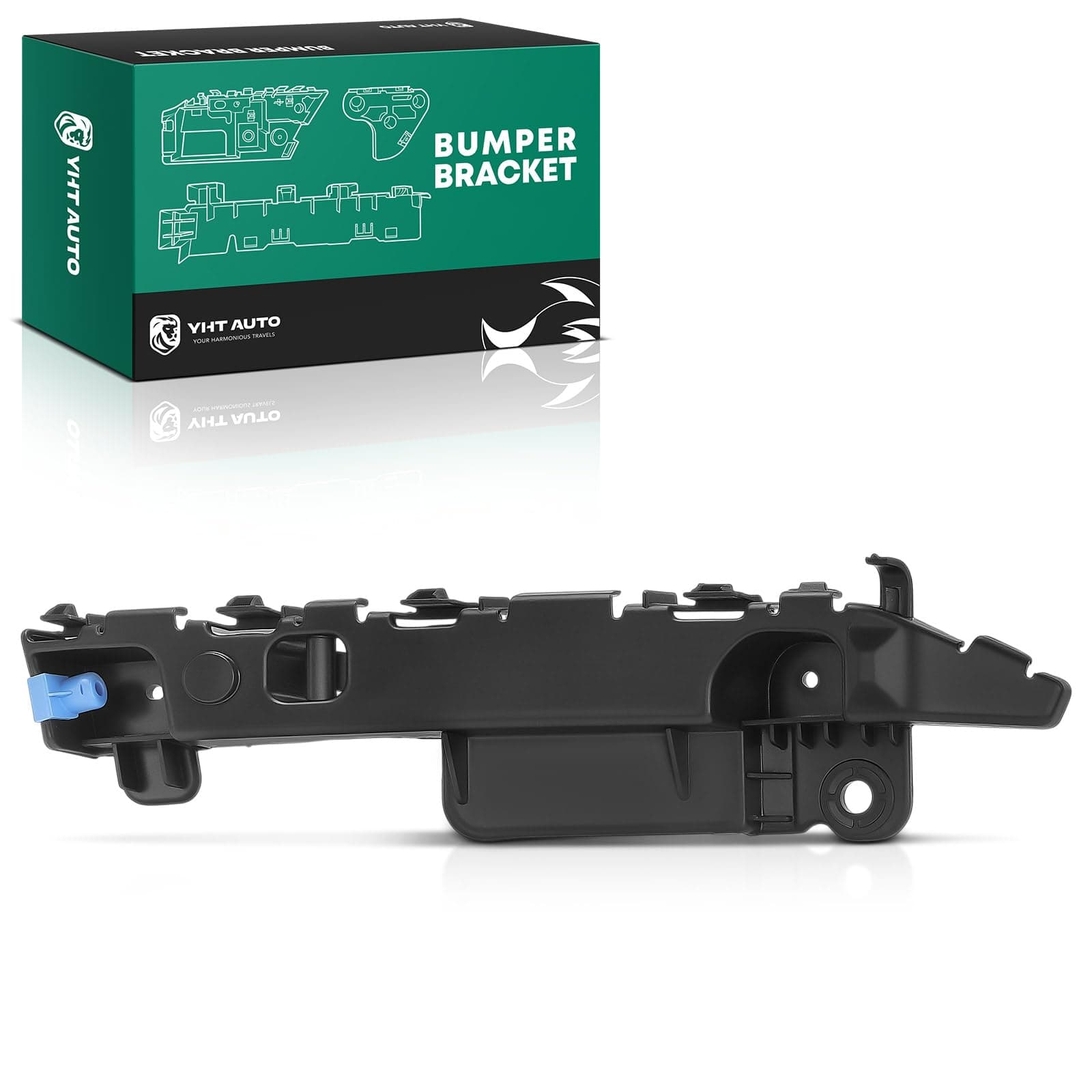 YHTAUTO Front Right Passenger Outer Side Bumper Cover Locating Guide Compatible with Chevrolet Cruze 2011-2015, Cruze Limited 2016, Sedan, Bumper Bracket