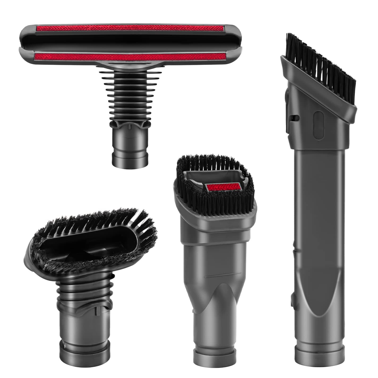 Replacement Attachments Tools Brush Kit for Dyson V6 V7 V8 V10 DC24 DC33 DC35 DC44 DC58 DC59 DC62 DC74 Dyson Cordless Vacuum Cleaner Accessories Kit (4 PACK)