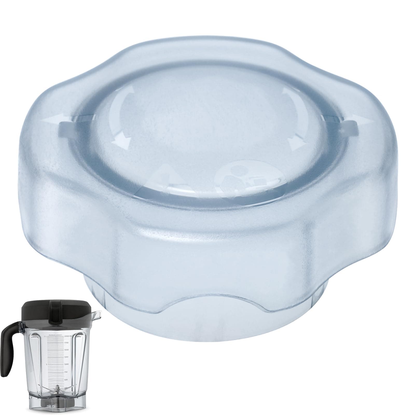 Lid Plug Replacement Parts for Vitamixer 𝟲𝟰𝗼𝘇 𝗟𝗼𝘄 𝗣𝗿𝗼𝗳𝗶𝗹𝗲 𝗖𝗼𝗻𝘁𝗮𝗶𝗻𝗲𝗿 Plug Fit Drink Machine Pro750 Pro300 Low Profile 64-oz Container