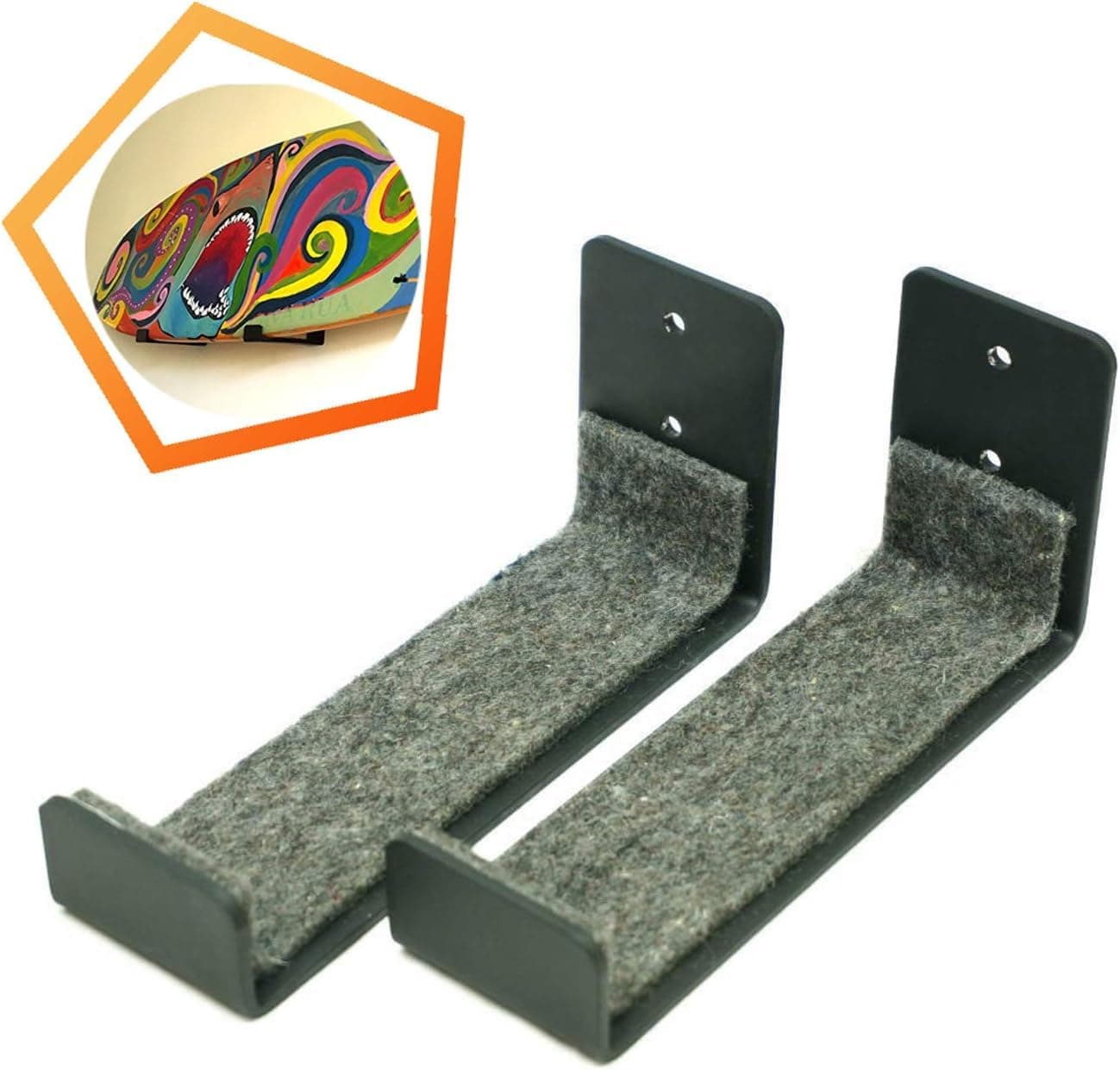 SUP Wall Rack Surfboard Wall Rack SUP Wall Mount - As a Display Background Wall at Home for Paddleboards Shortboards and Longboards (Mini Surfboard Wall Rack)