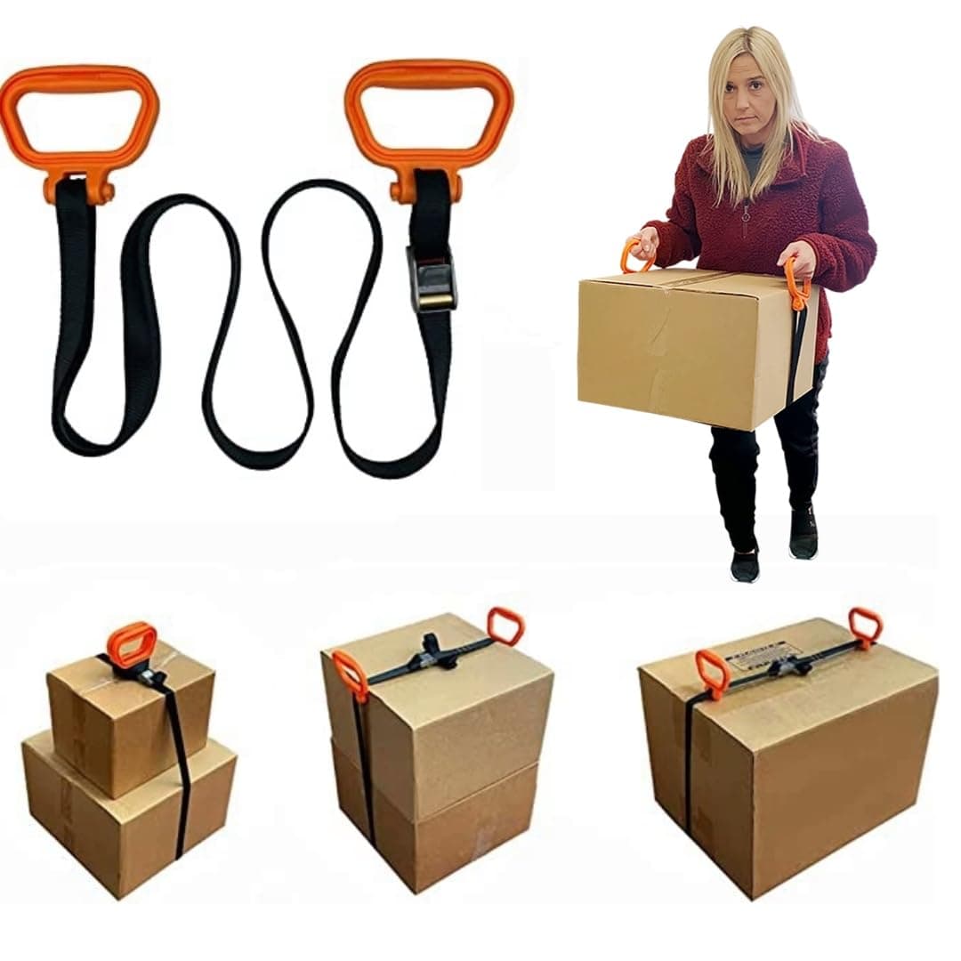 MULTUS - 2 Handle Moving Strap – Heavy Duty Carrying Strap for Boxes, Furniture, Beach Gear, Camping, Hunting, Sports Equipment, Tents, & Outdoor Hauling