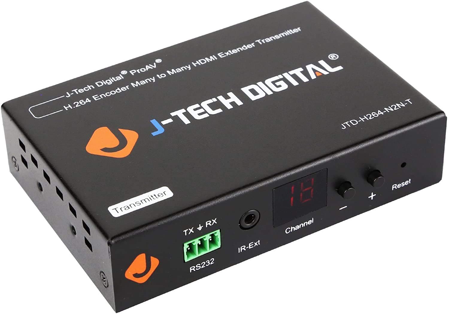 J-Tech Digital H.264 HDMI Video Encoder/Extender/Matrix Over Ethernet, with RS232 passthrough, IR Routing (Transmitter/Encoder) [JTD-H264-N2N-T]